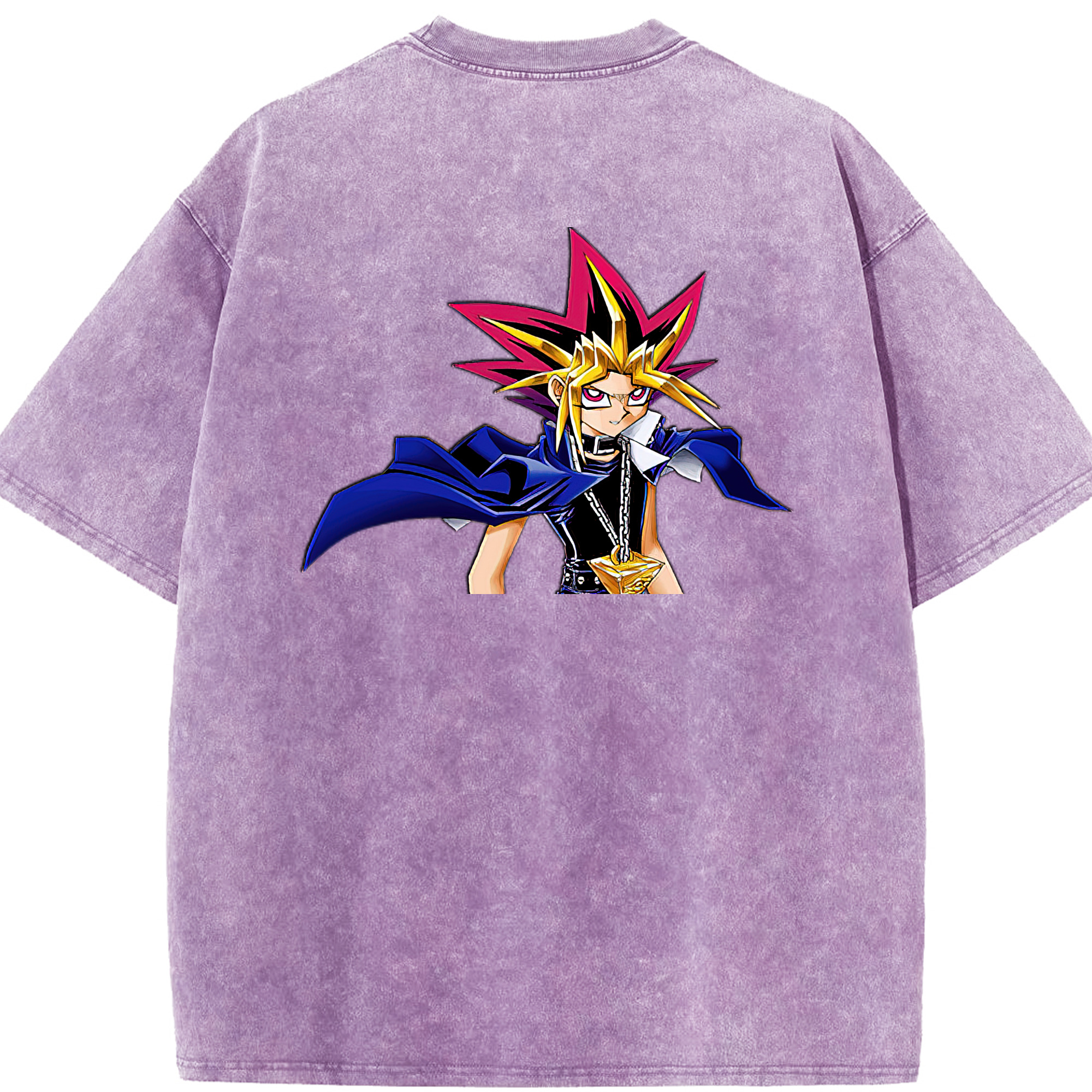 （画像用） 遊☆戯☆王 Yu-Gi-Oh! 綿100% ヴィンテージ風 半袖Tシャツ（背面プリント）