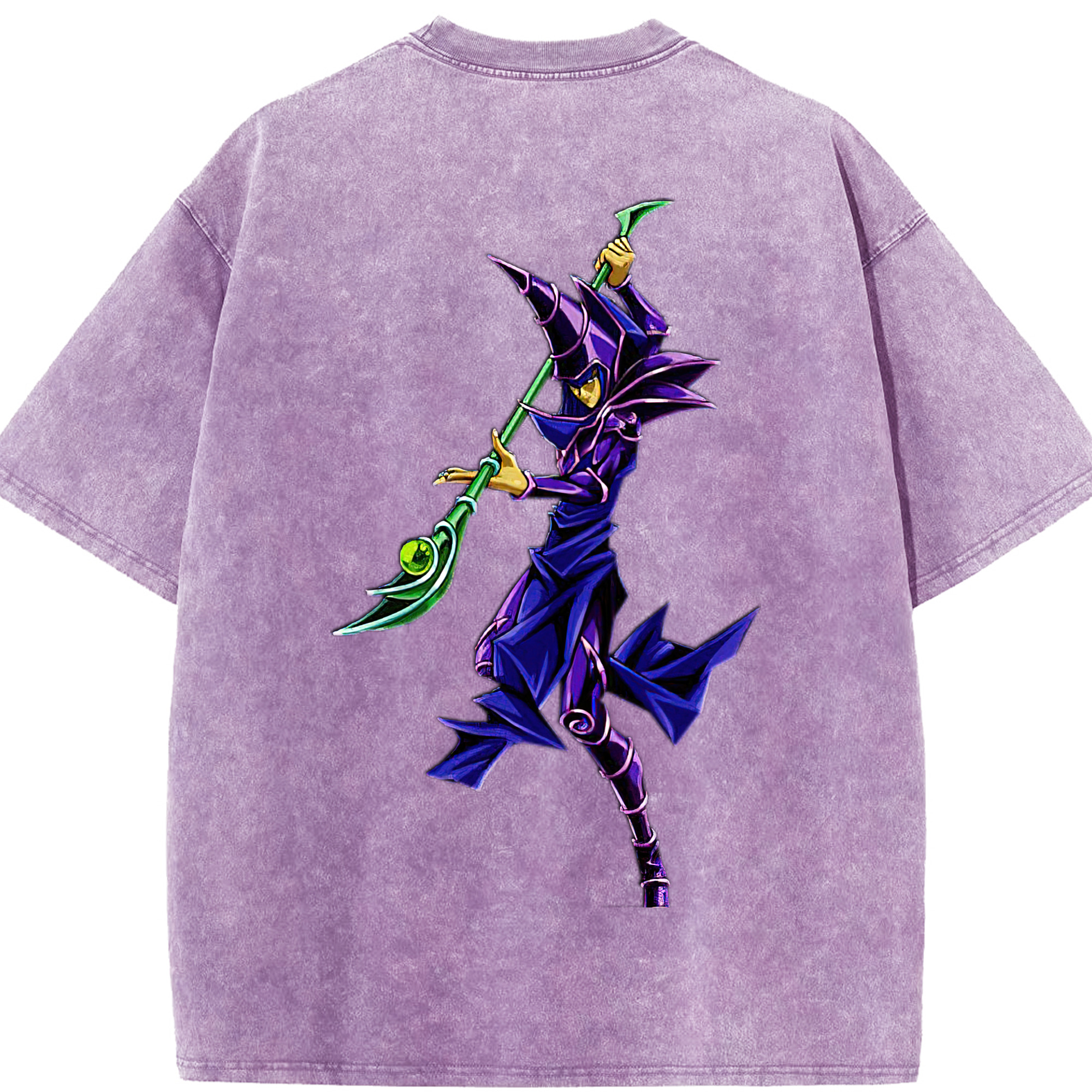 （画像用） 遊☆戯☆王 Yu-Gi-Oh! 綿100% ヴィンテージ風 半袖Tシャツ（背面プリント）