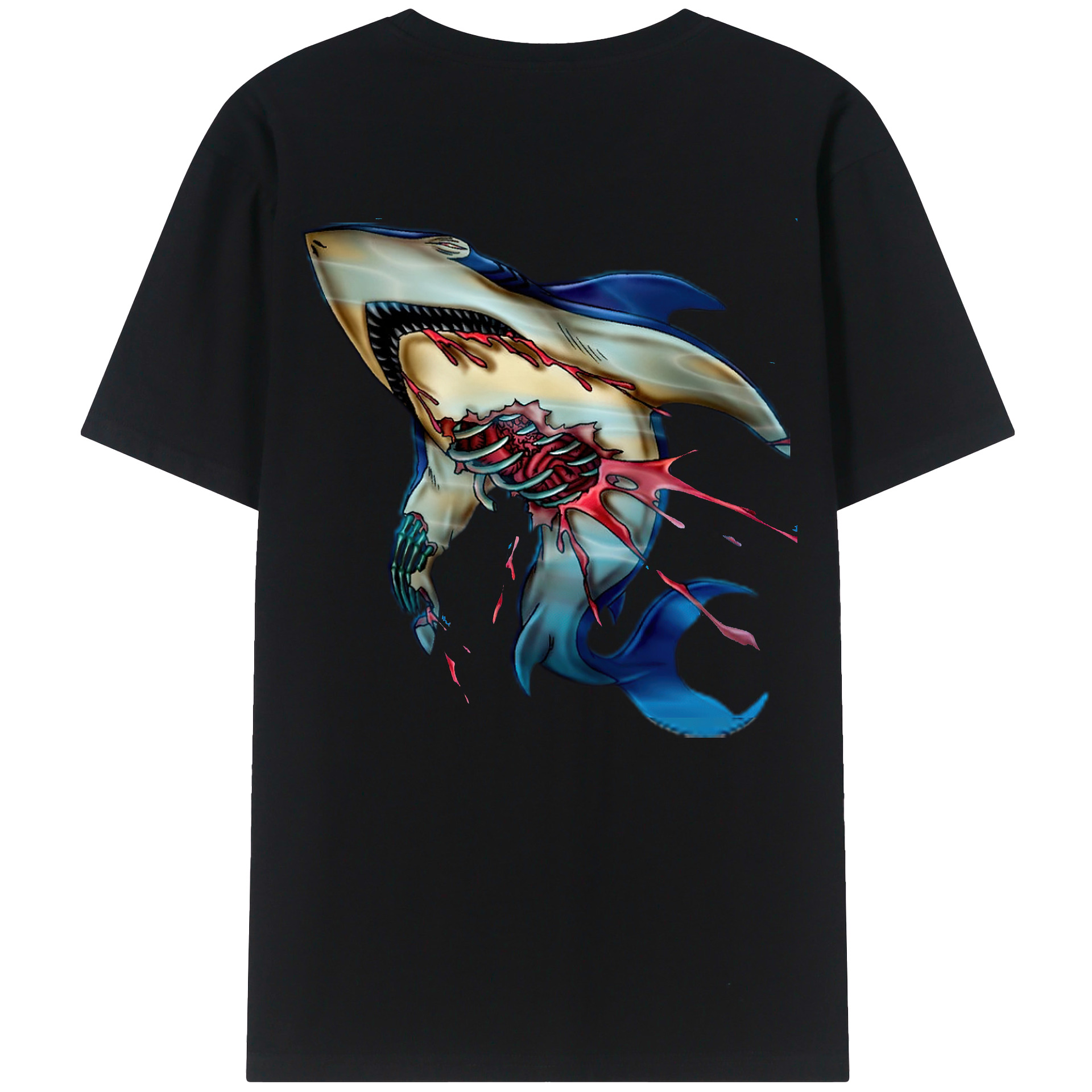 （画像用） 遊☆戯☆王 Yu-Gi-Oh! 綿100％ メンズ半袖Tシャツ（バックプリント） 通気性