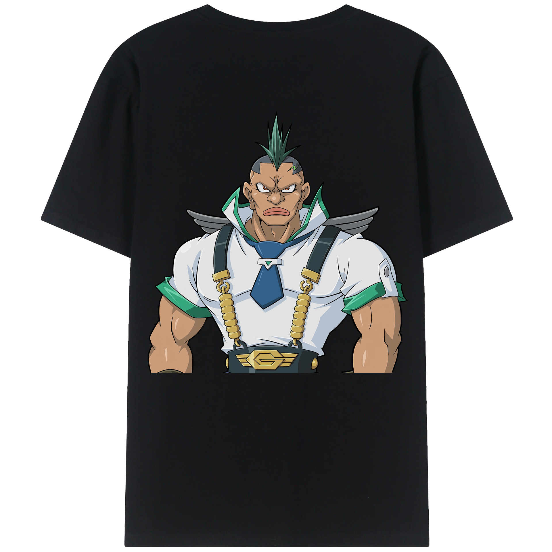 （画像用） 遊☆戯☆王 Yu-Gi-Oh! 綿100％ メンズ半袖Tシャツ（バックプリント） 通気性