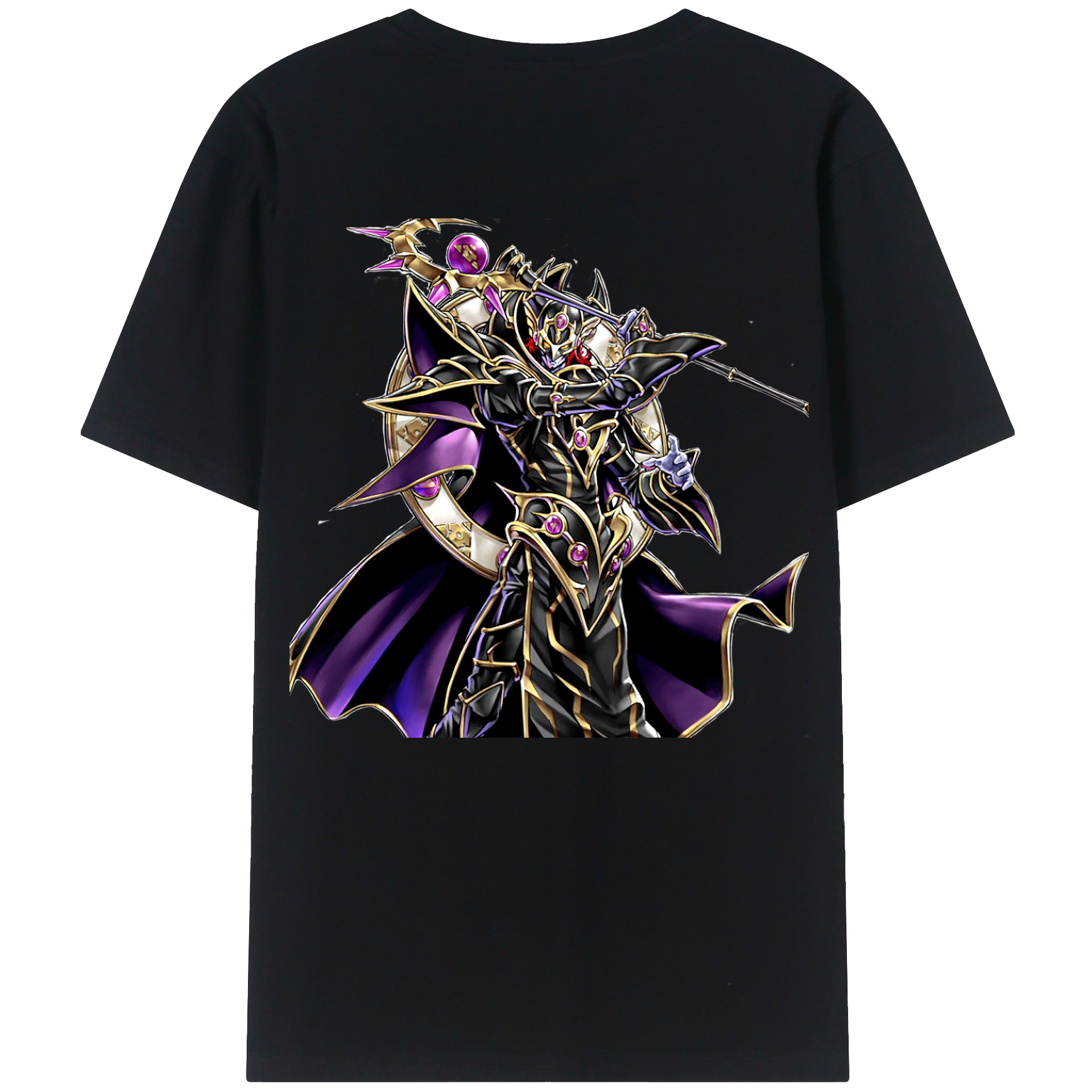 （画像用） 遊☆戯☆王 Yu-Gi-Oh! 綿100％ メンズ半袖Tシャツ（バックプリント） 通気性