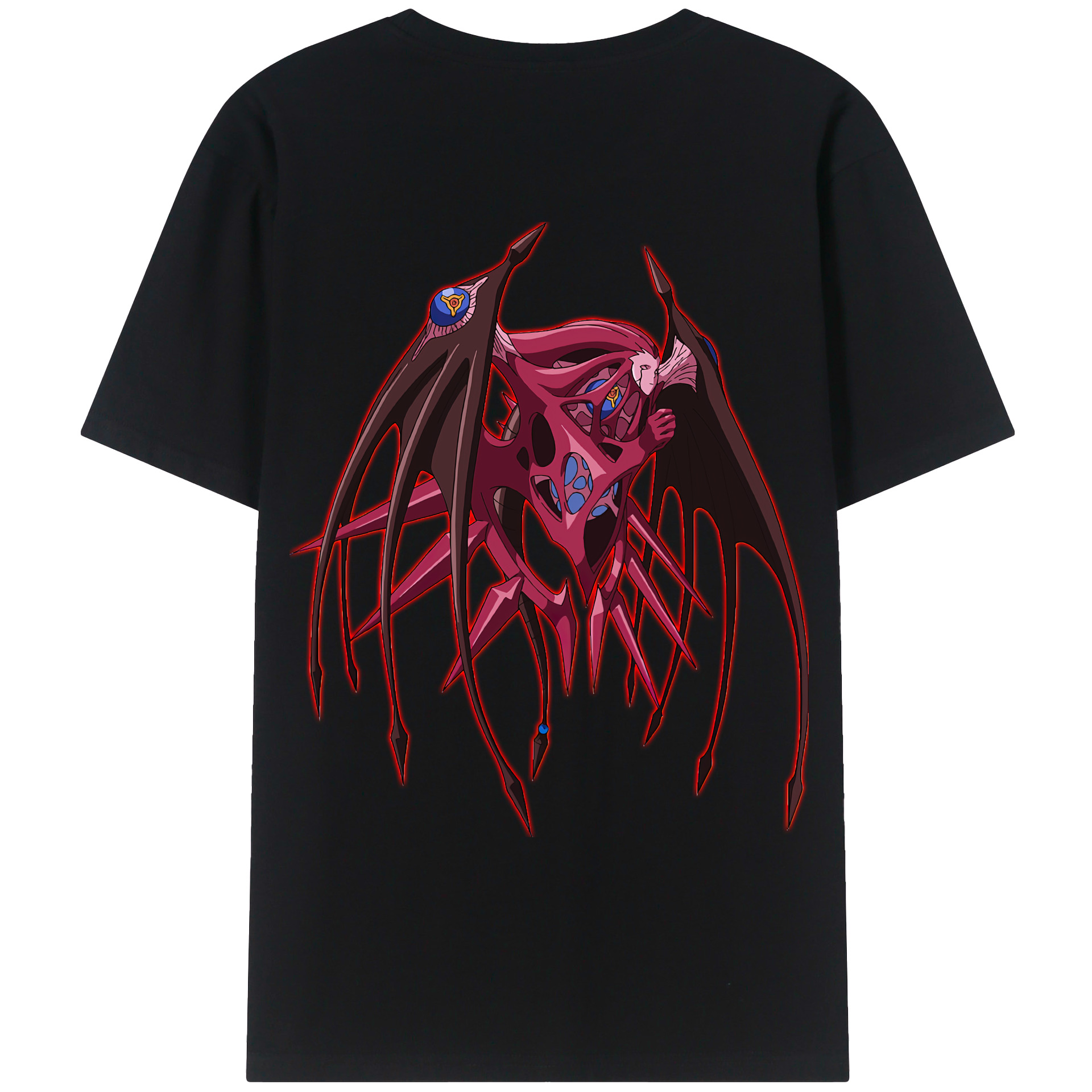 （画像用） 遊☆戯☆王 Yu-Gi-Oh! 綿100％ メンズ半袖Tシャツ（バックプリント） 通気性