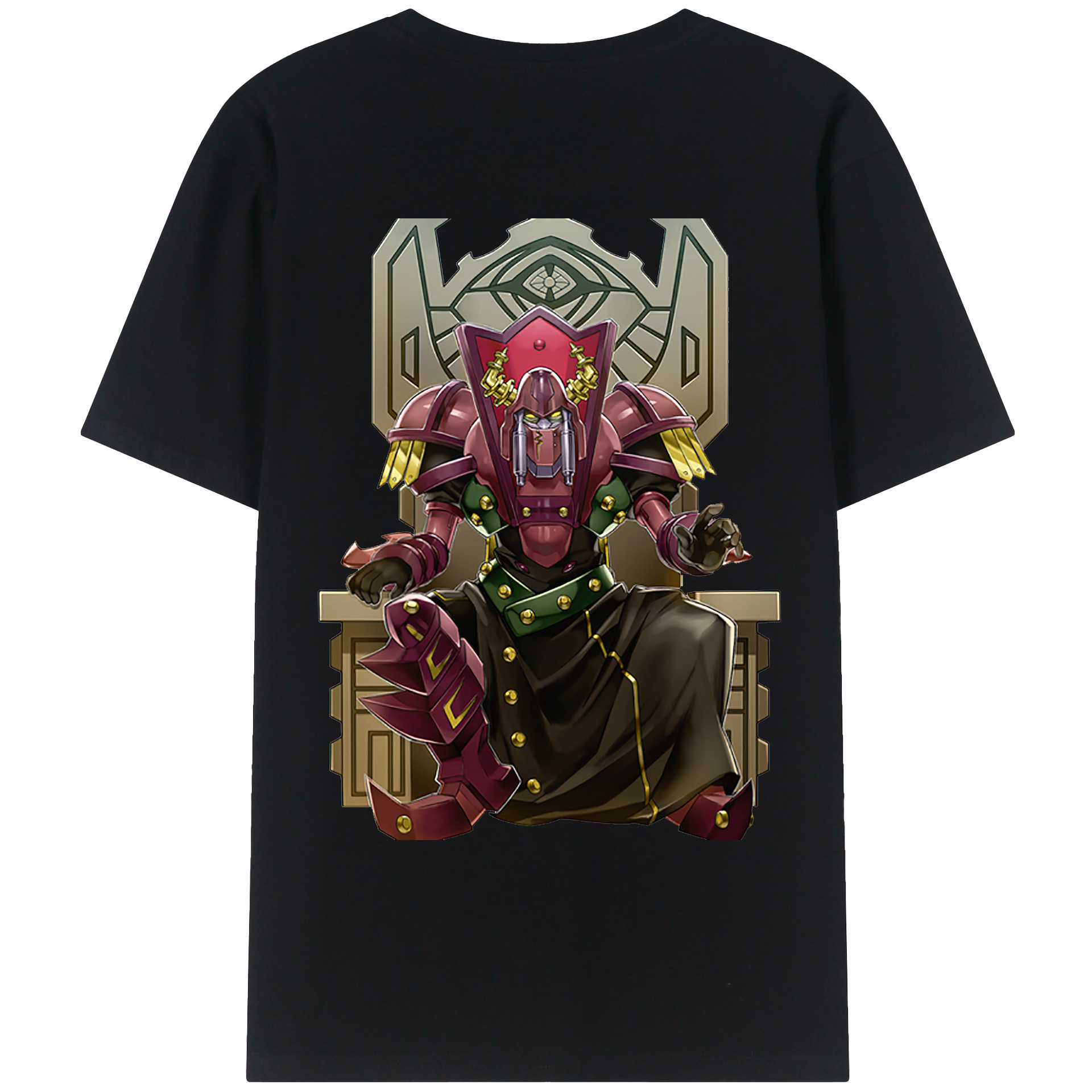 （画像用） 遊☆戯☆王 Yu-Gi-Oh! 綿100％ メンズ半袖Tシャツ（バックプリント） 通気性