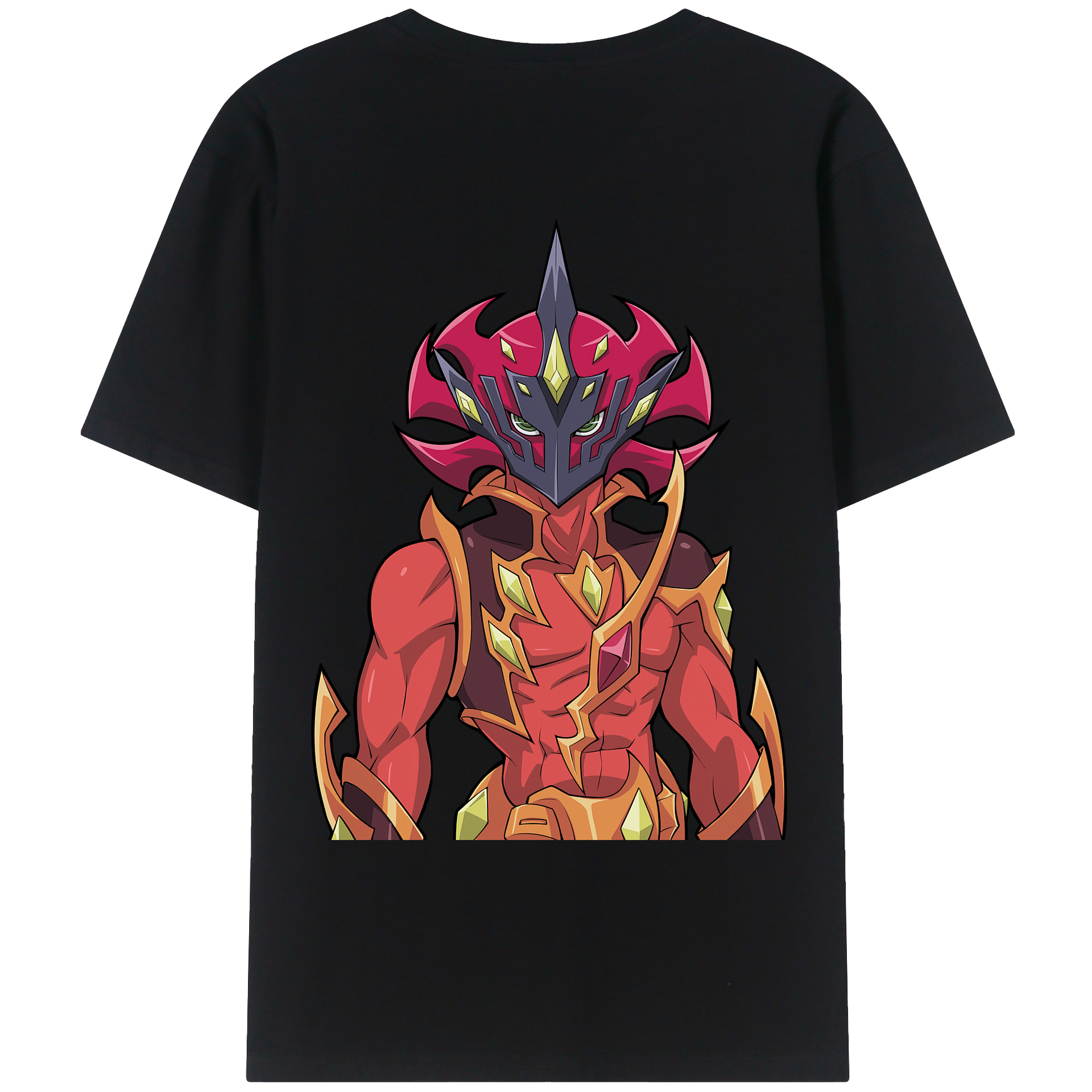 （画像用） 遊☆戯☆王 Yu-Gi-Oh! 綿100％ メンズ半袖Tシャツ（バックプリント） 通気性