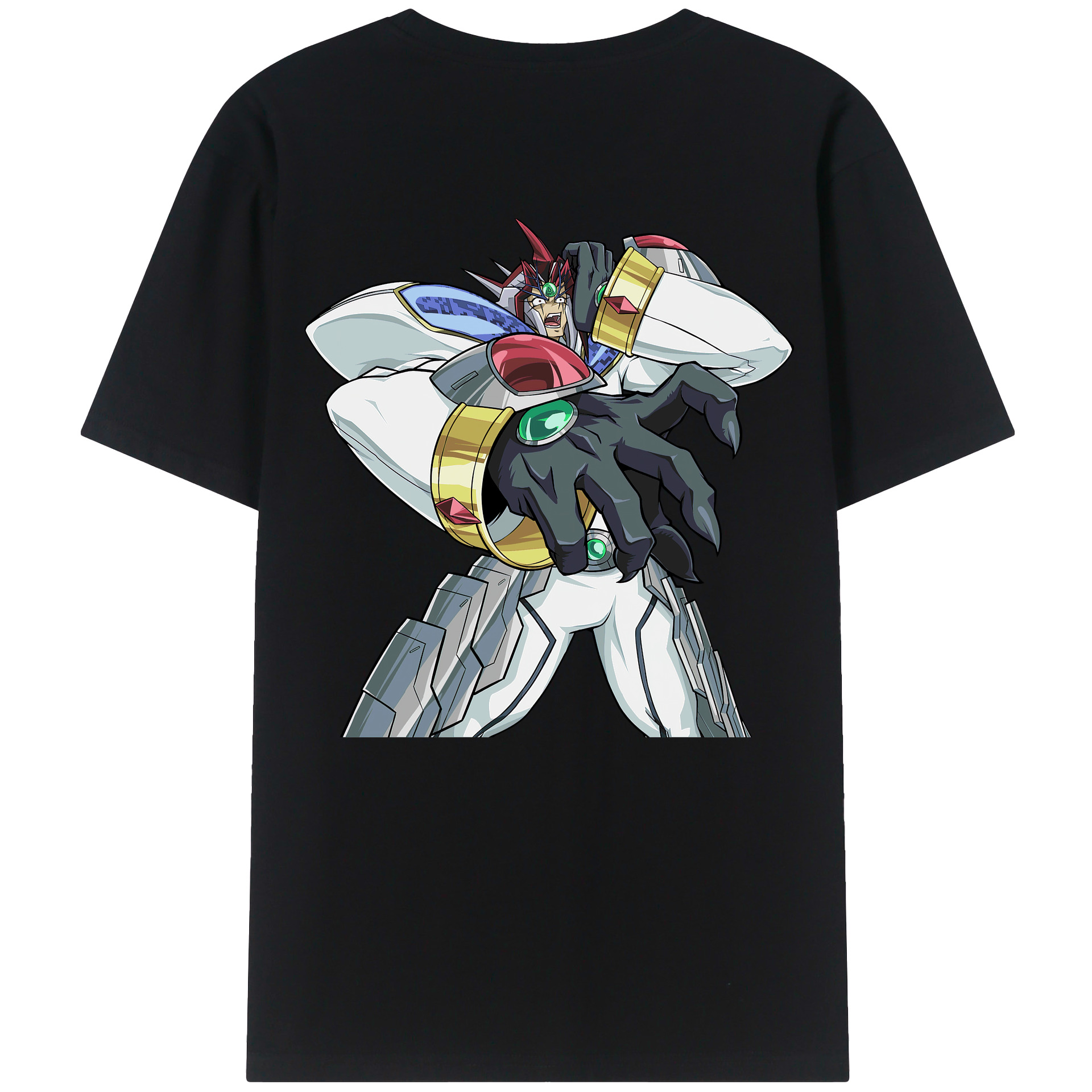 （画像用） 遊☆戯☆王 Yu-Gi-Oh! 綿100％ メンズ半袖Tシャツ（バックプリント） 通気性