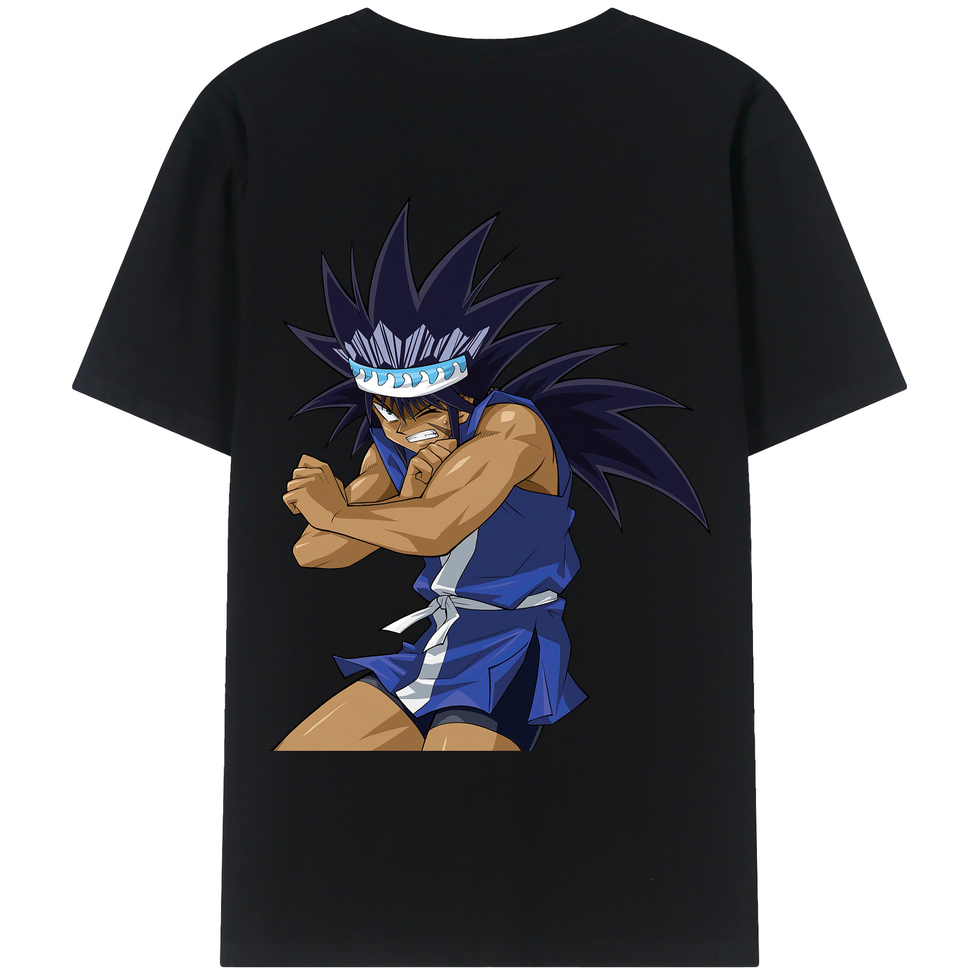 （画像用） 遊☆戯☆王 Yu-Gi-Oh! 綿100％ メンズ半袖Tシャツ（バックプリント） 通気性