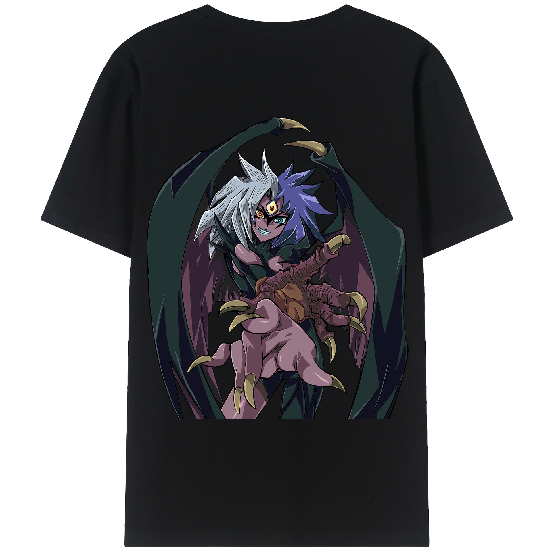 （画像用） 遊☆戯☆王 Yu-Gi-Oh! 綿100％ メンズ半袖Tシャツ（バックプリント） 通気性