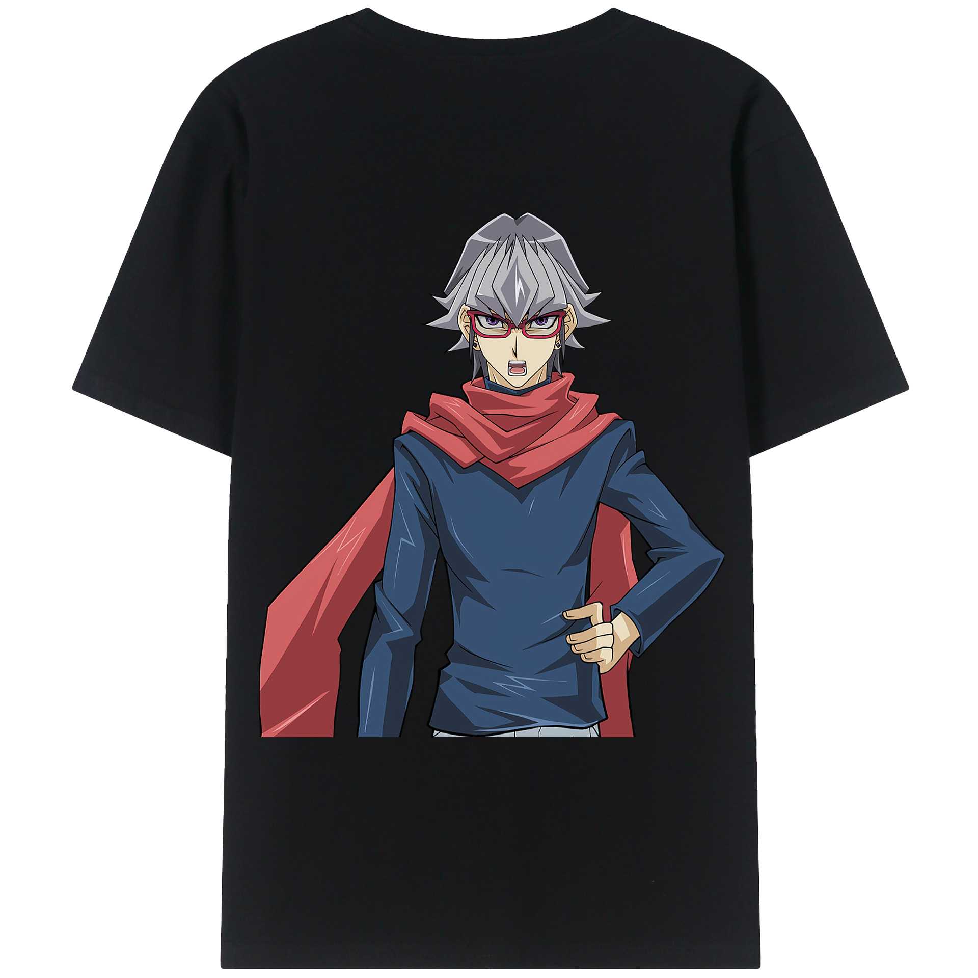 （画像用） 遊☆戯☆王 Yu-Gi-Oh! 綿100％ メンズ半袖Tシャツ（バックプリント） 通気性
