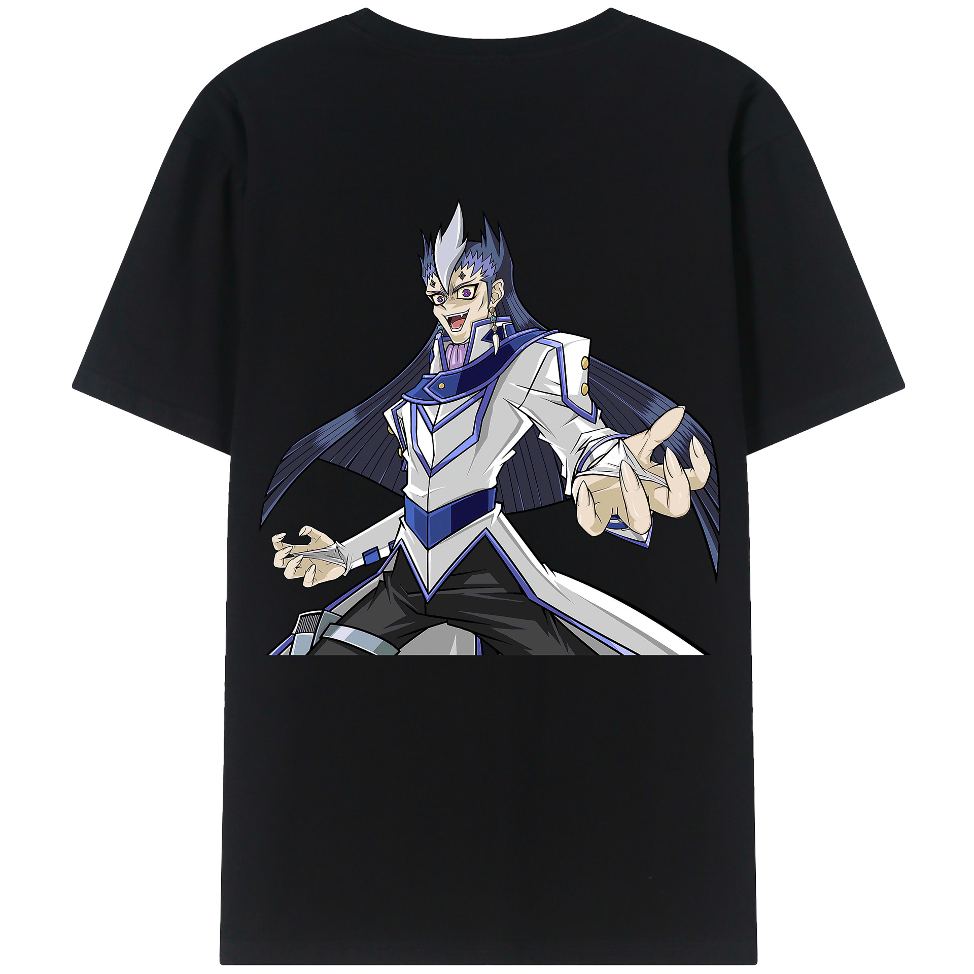 （画像用） 遊☆戯☆王 Yu-Gi-Oh! 綿100％ メンズ半袖Tシャツ（バックプリント） 通気性