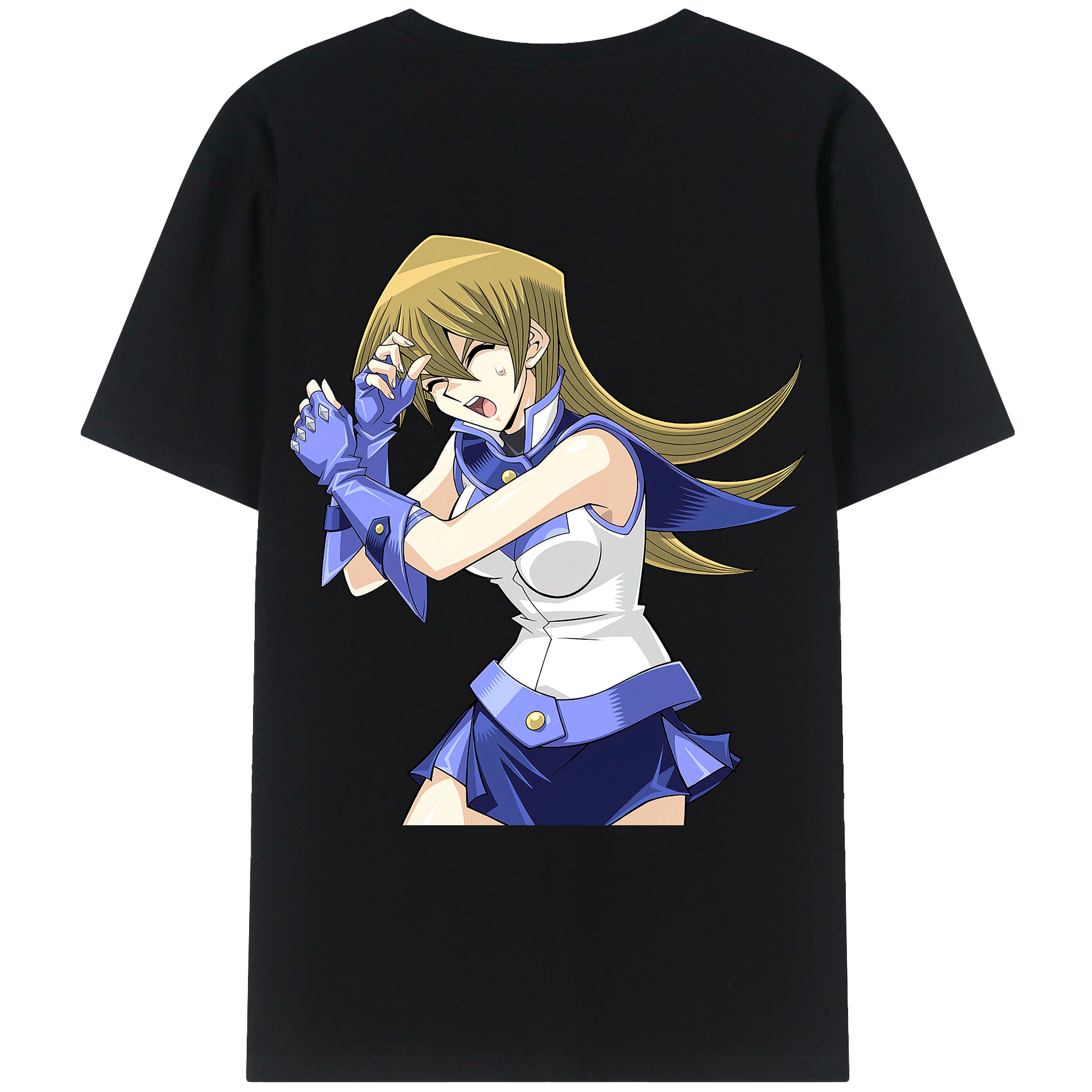 （画像用） 遊☆戯☆王 Yu-Gi-Oh! 綿100％ メンズ半袖Tシャツ（バックプリント） 通気性