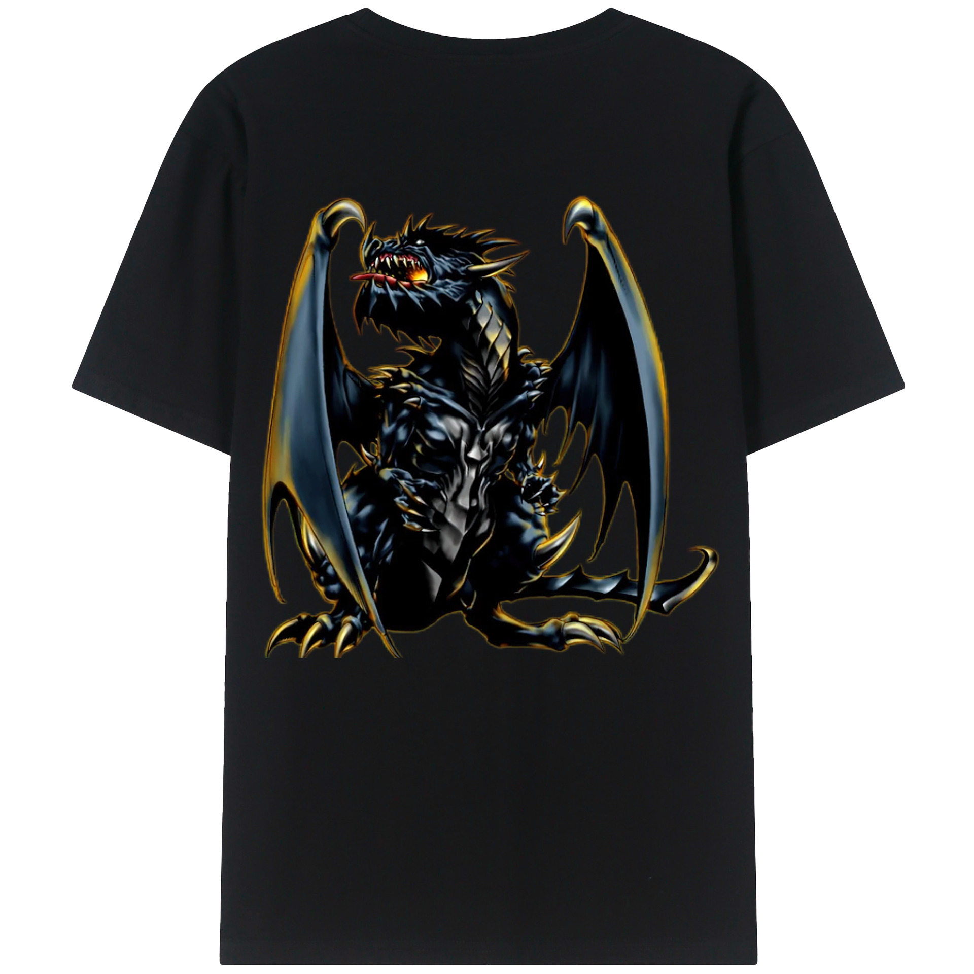（画像用） 遊☆戯☆王 Yu-Gi-Oh! 綿100％ メンズ半袖Tシャツ（バックプリント） 通気性