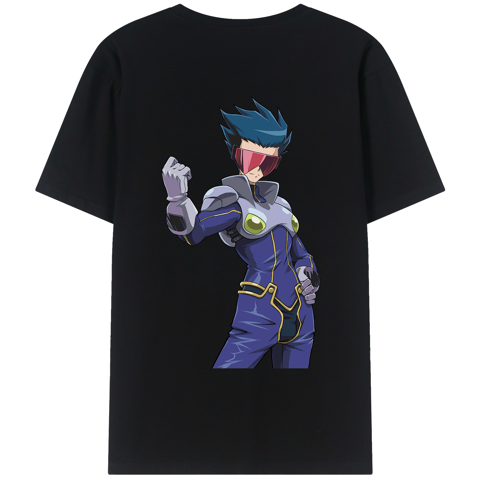 （画像用） 遊☆戯☆王 Yu-Gi-Oh! 綿100％ メンズ半袖Tシャツ（バックプリント） 通気性