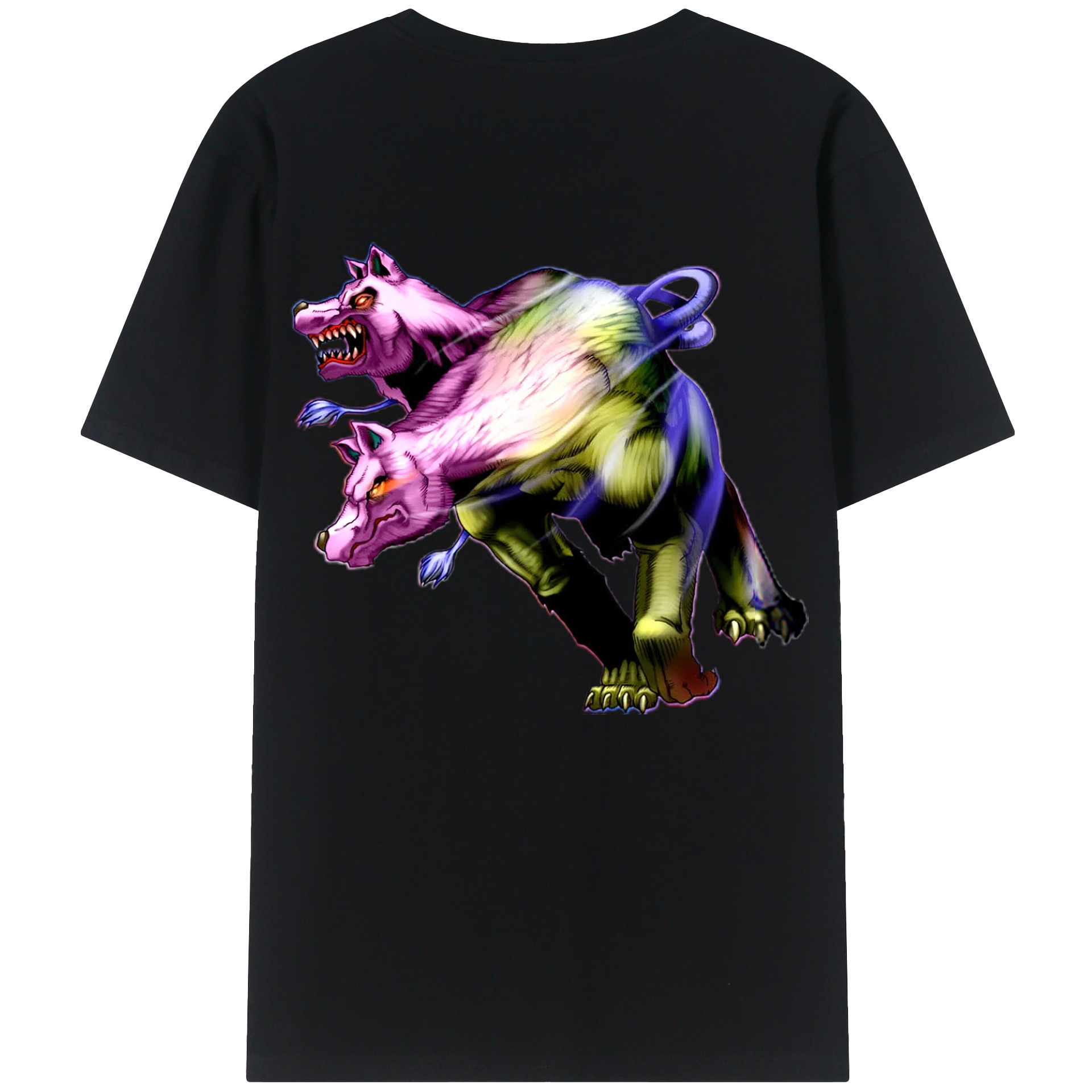 （画像用） 遊☆戯☆王 Yu-Gi-Oh! 綿100％ メンズ半袖Tシャツ（バックプリント） 通気性