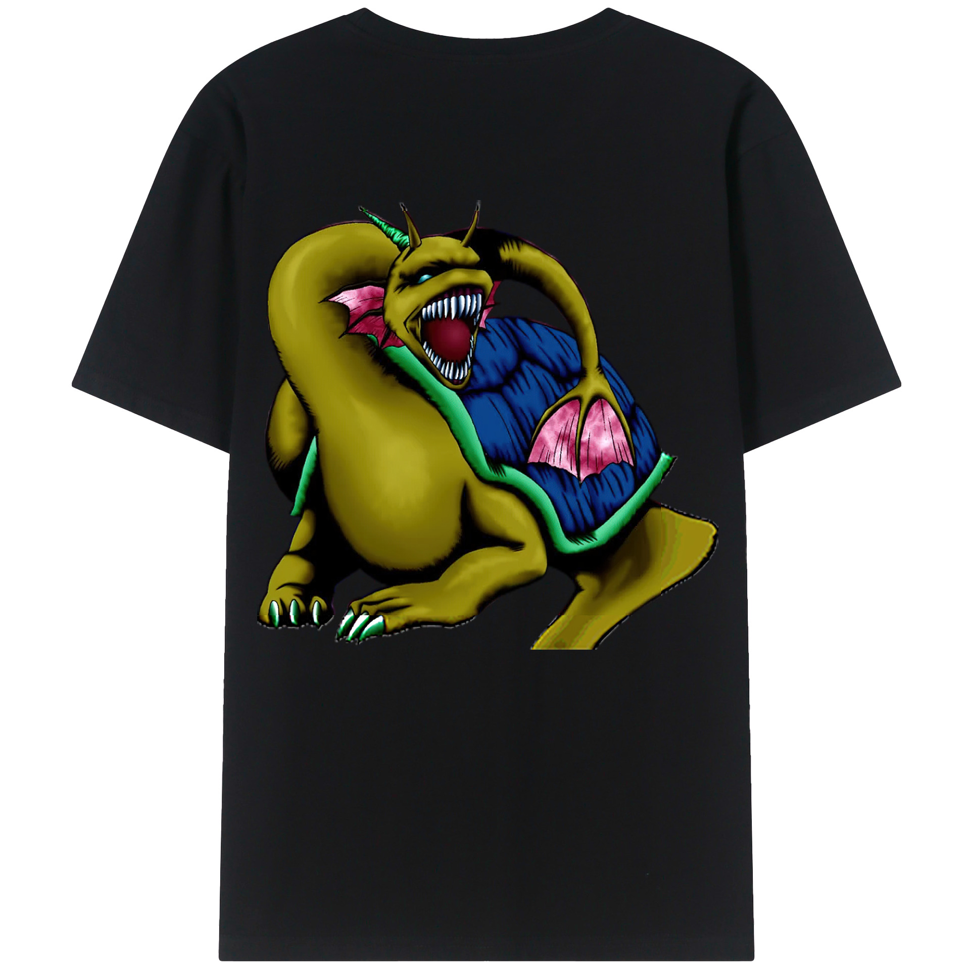 （画像用） 遊☆戯☆王 Yu-Gi-Oh! 綿100％ メンズ半袖Tシャツ（バックプリント） 通気性