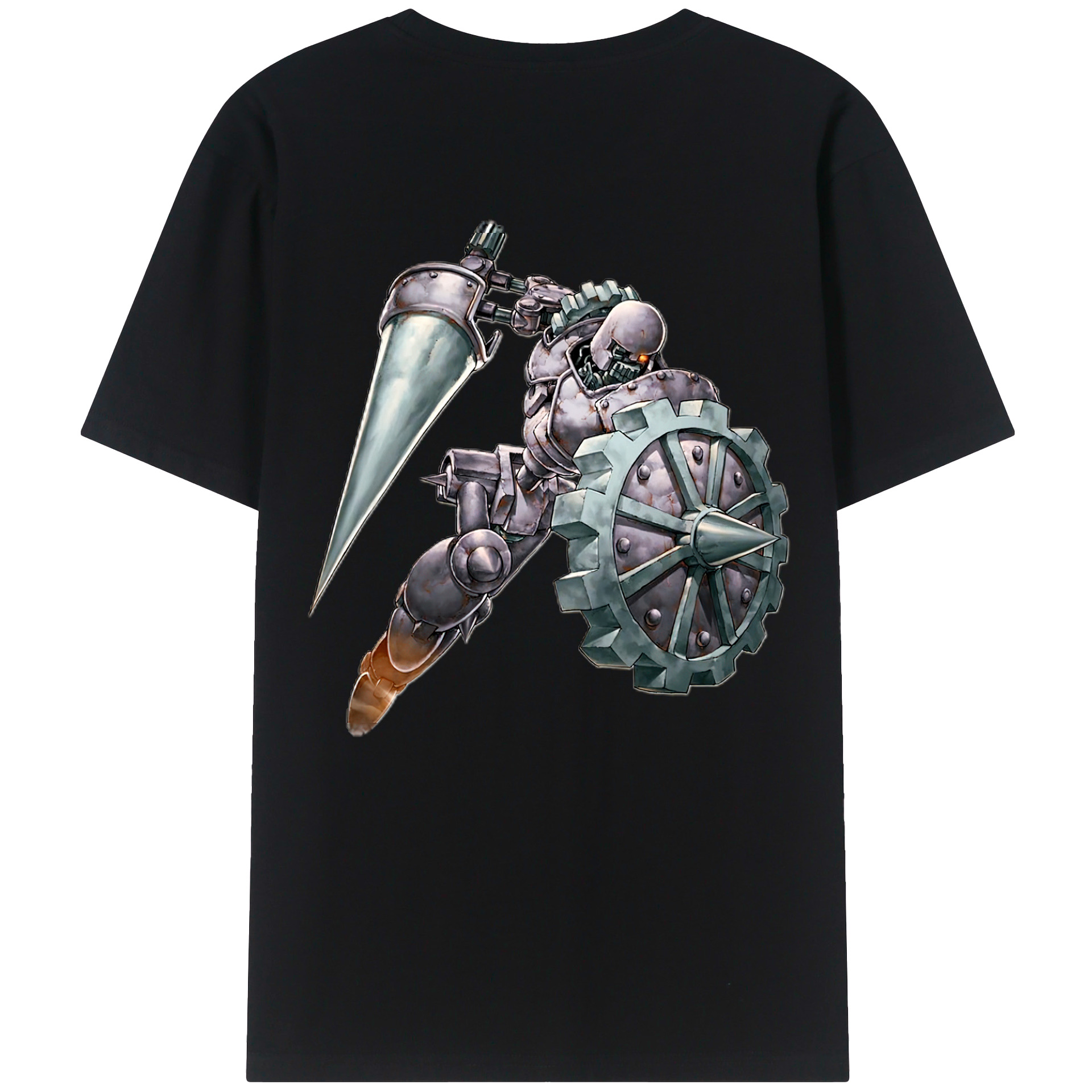 （画像用） 遊☆戯☆王 Yu-Gi-Oh! 綿100％ メンズ半袖Tシャツ（バックプリント） 通気性