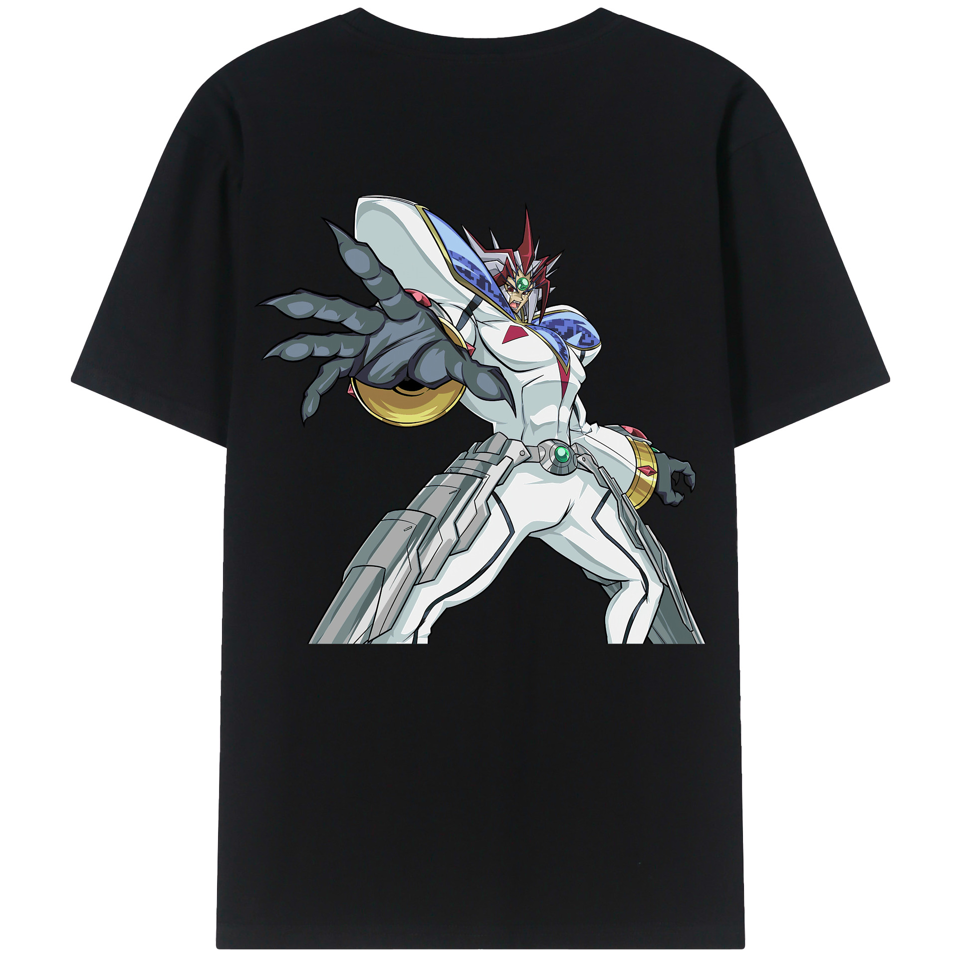 （画像用） 遊☆戯☆王 Yu-Gi-Oh! 綿100％ メンズ半袖Tシャツ（バックプリント） 通気性