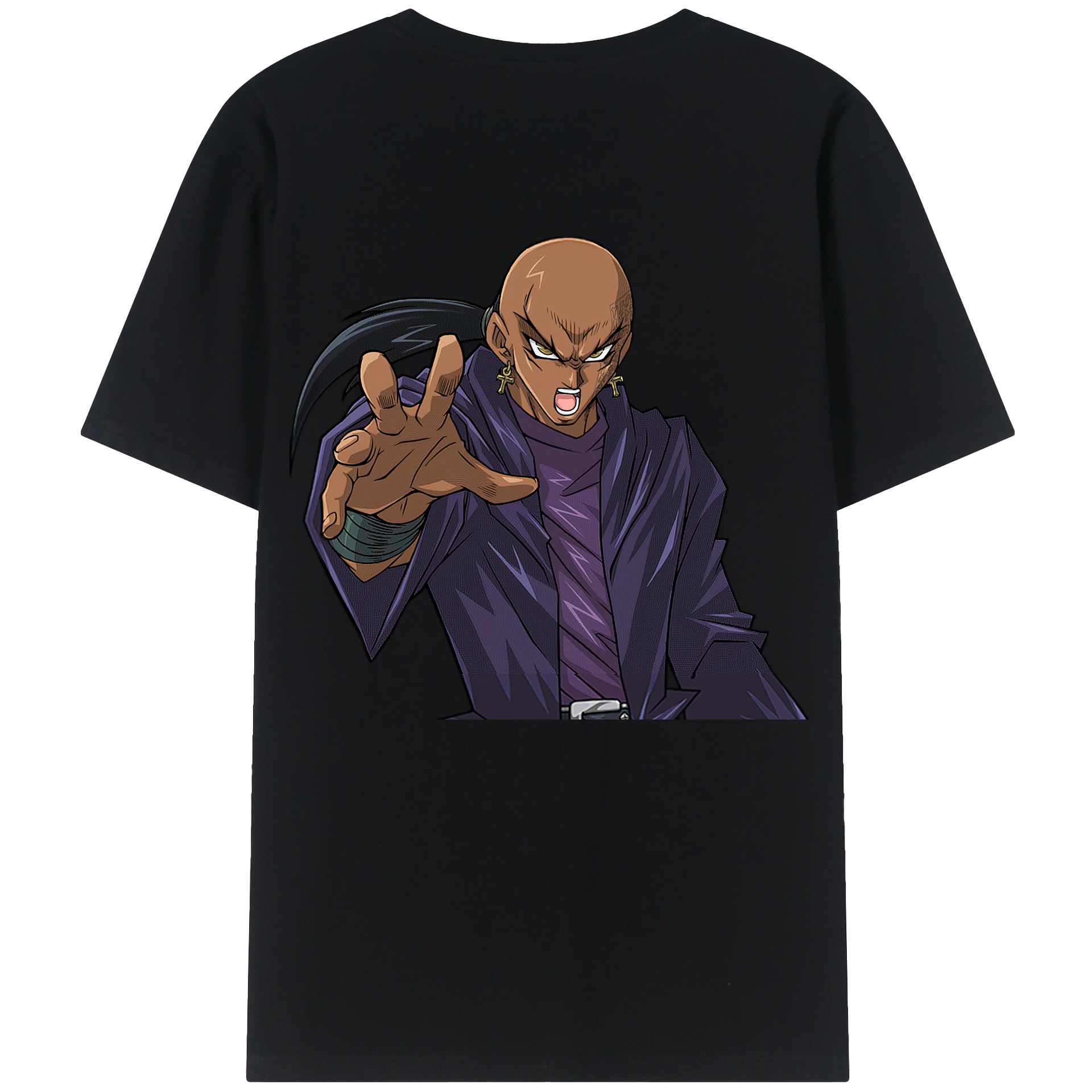 （画像用） 遊☆戯☆王 Yu-Gi-Oh! 綿100％ メンズ半袖Tシャツ（バックプリント） 通気性