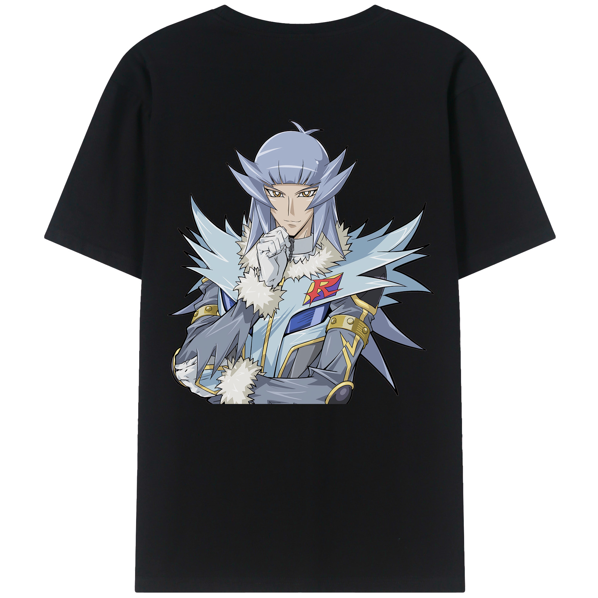 （画像用） 遊☆戯☆王 Yu-Gi-Oh! 綿100％ メンズ半袖Tシャツ（バックプリント） 通気性