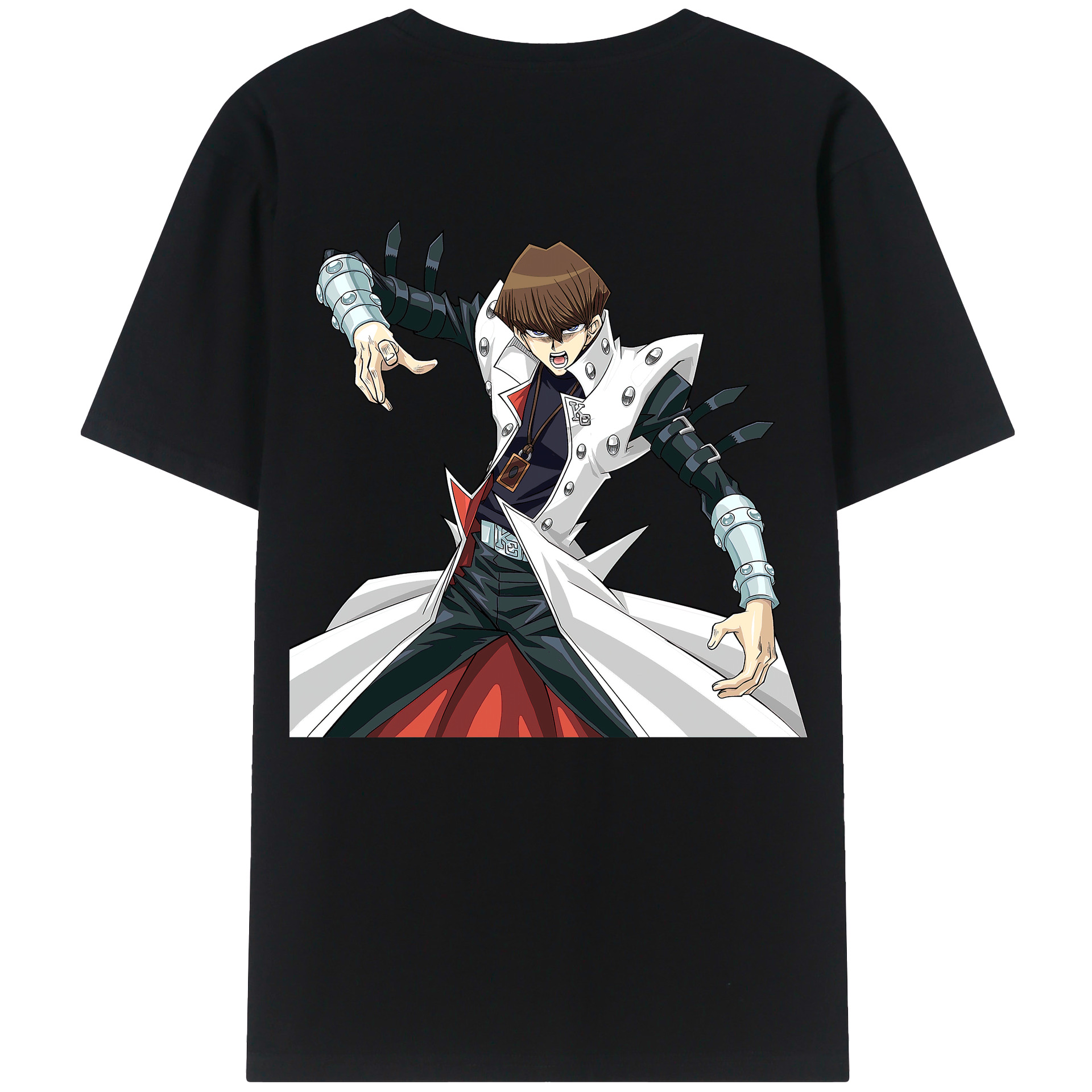（画像用） 遊☆戯☆王 Yu-Gi-Oh! 綿100％ メンズ半袖Tシャツ（バックプリント） 通気性
