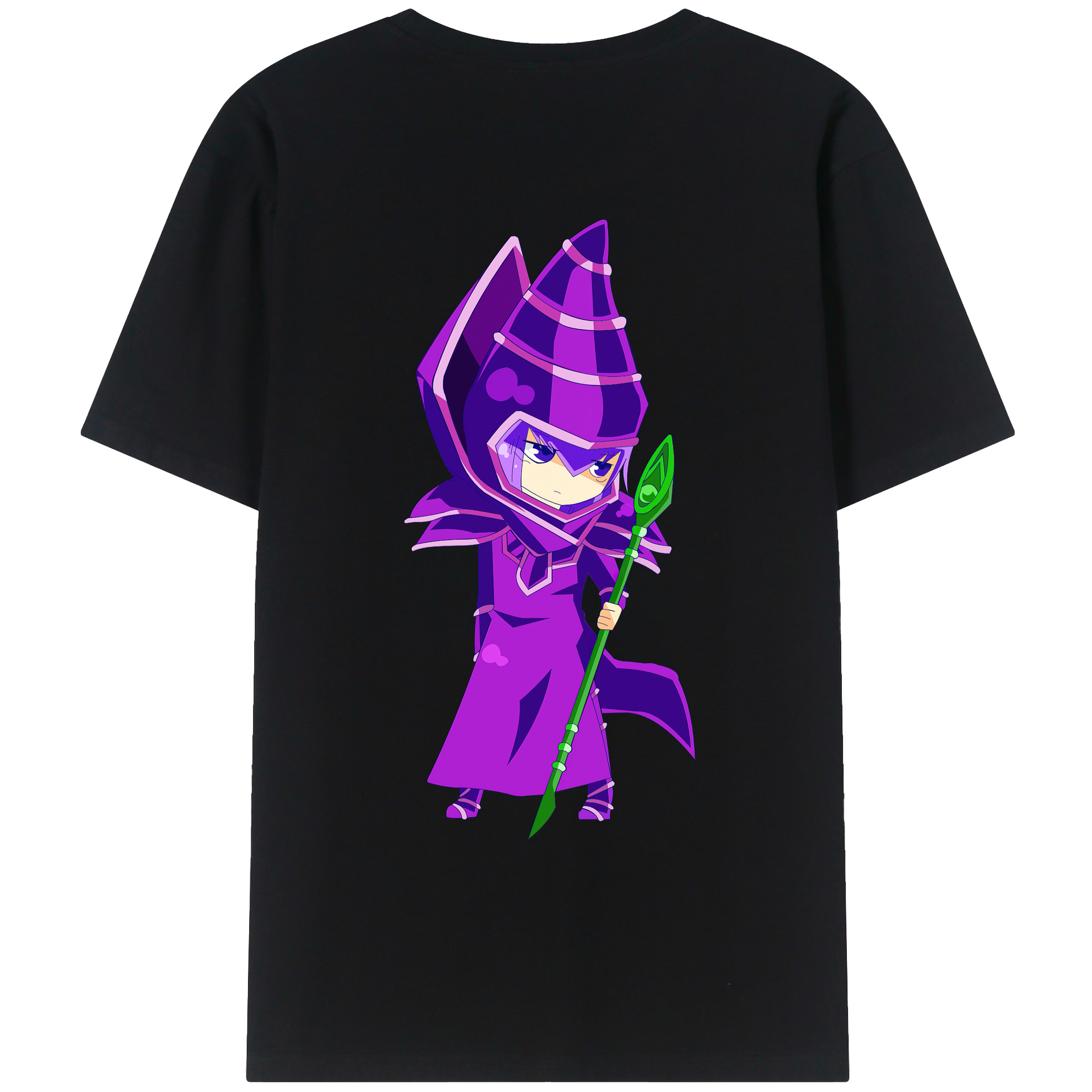 （画像用） 遊☆戯☆王 Yu-Gi-Oh! 綿100％ メンズ半袖Tシャツ（バックプリント） 通気性