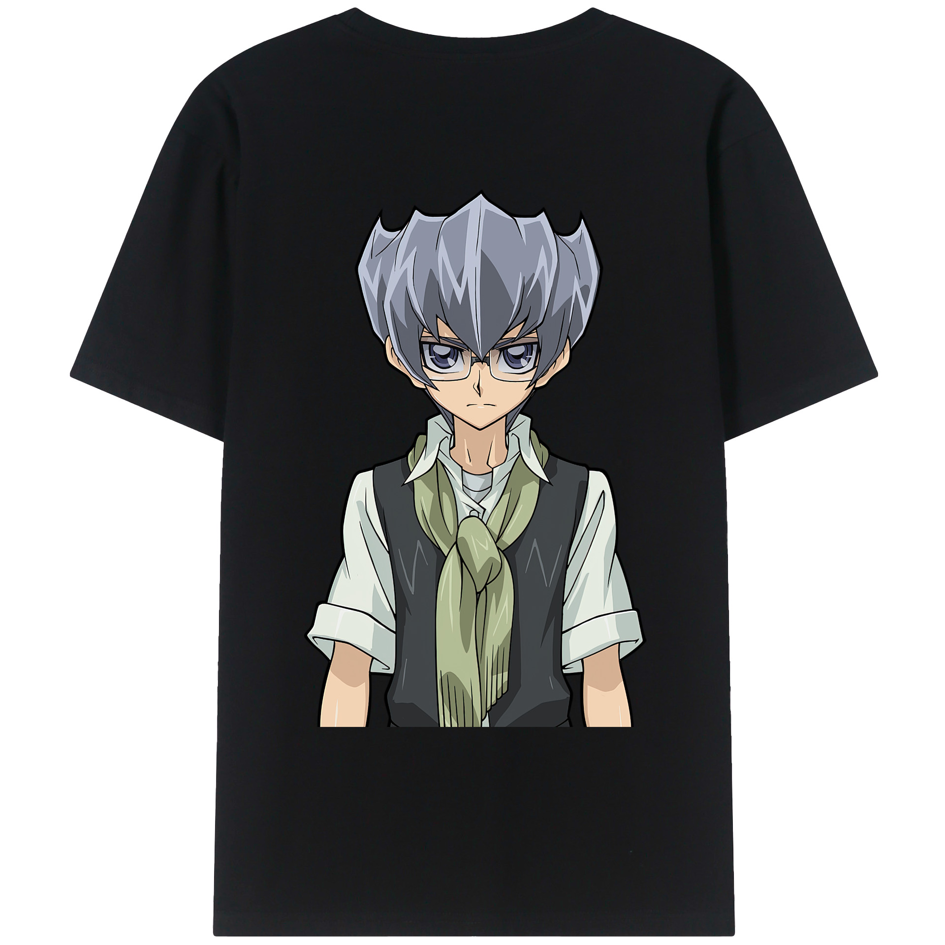 （画像用） 遊☆戯☆王 Yu-Gi-Oh! 綿100％ メンズ半袖Tシャツ（バックプリント） 通気性