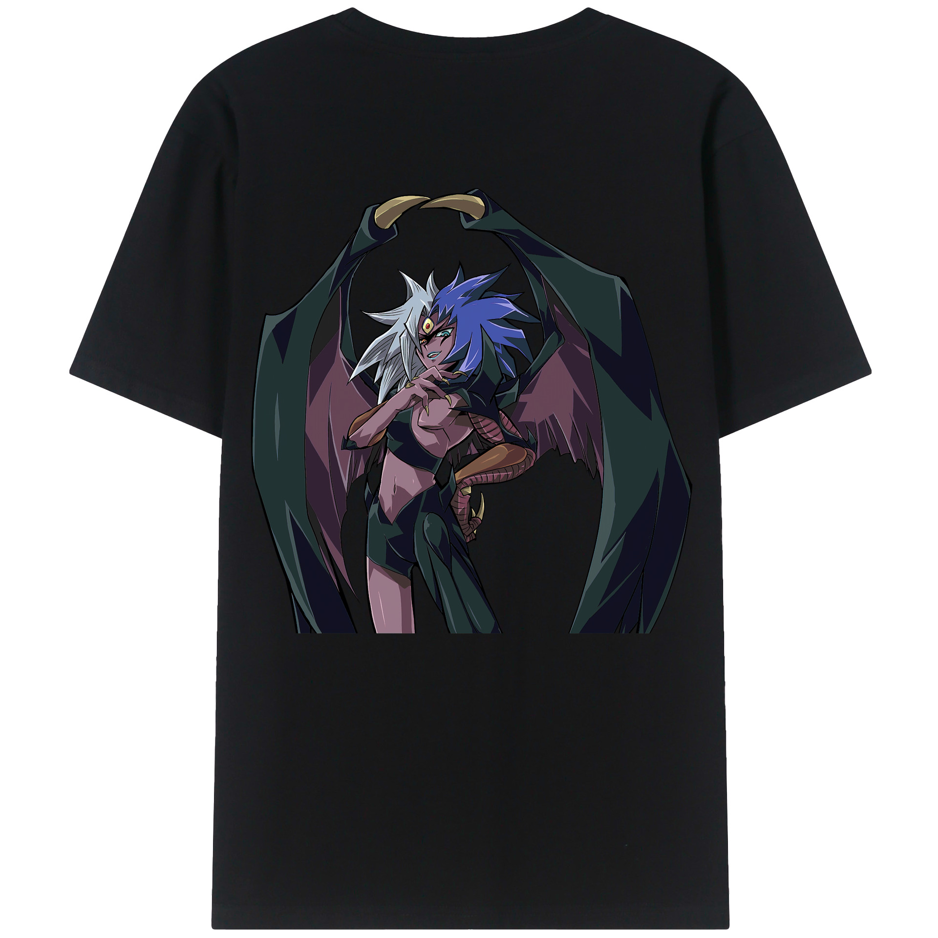 （画像用） 遊☆戯☆王 Yu-Gi-Oh! 綿100％ メンズ半袖Tシャツ（バックプリント） 通気性