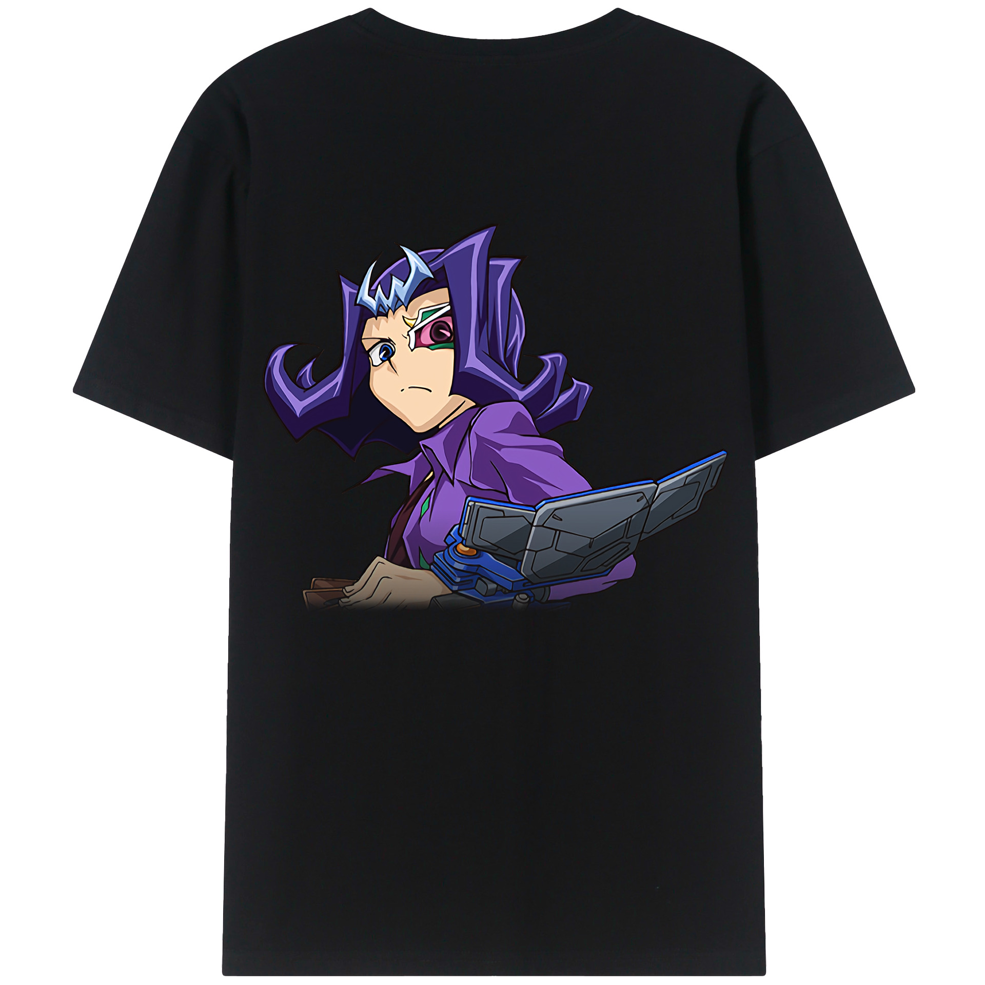 （画像用） 遊☆戯☆王 Yu-Gi-Oh! 綿100％ メンズ半袖Tシャツ（バックプリント） 通気性