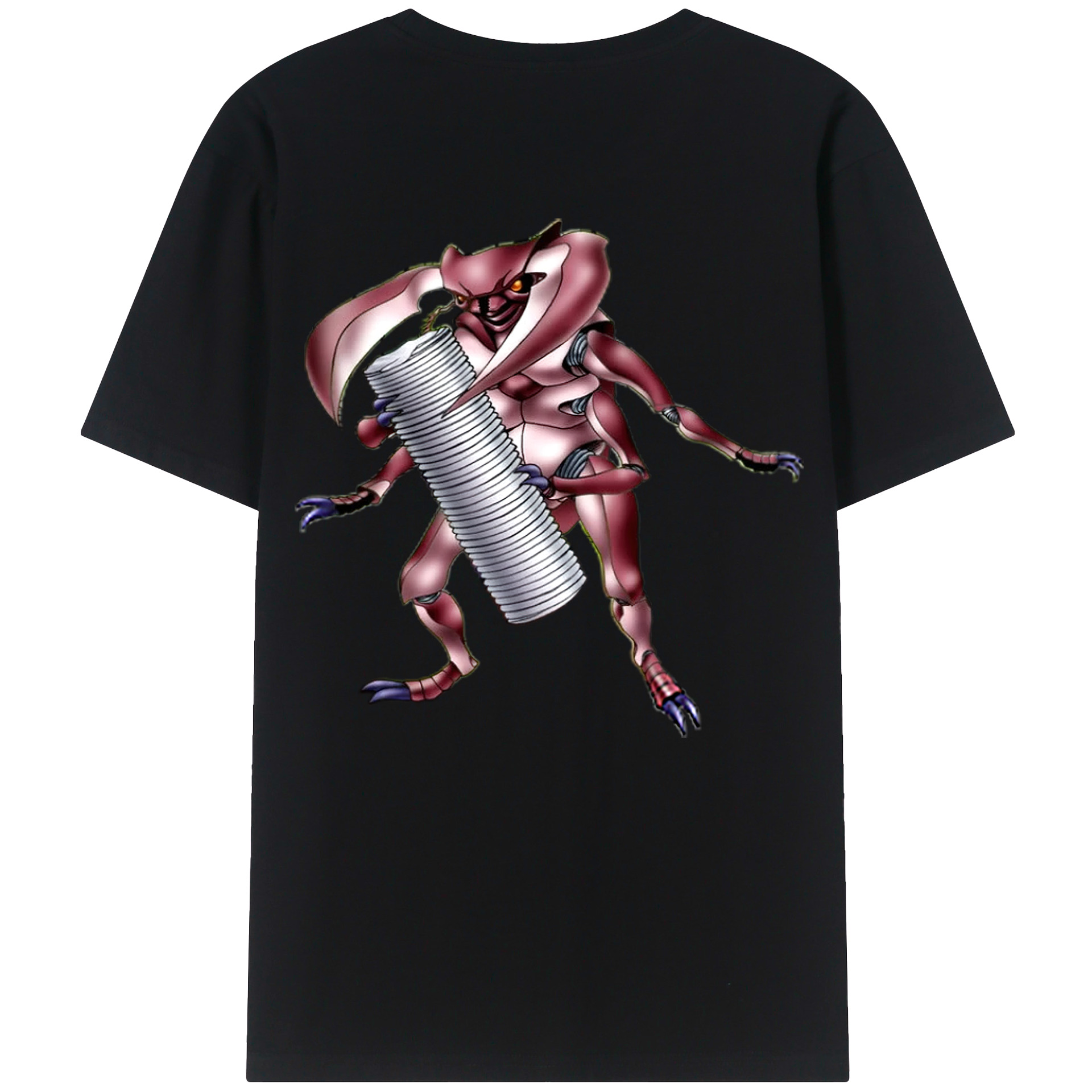 （画像用） 遊☆戯☆王 Yu-Gi-Oh! 綿100％ メンズ半袖Tシャツ（バックプリント） 通気性