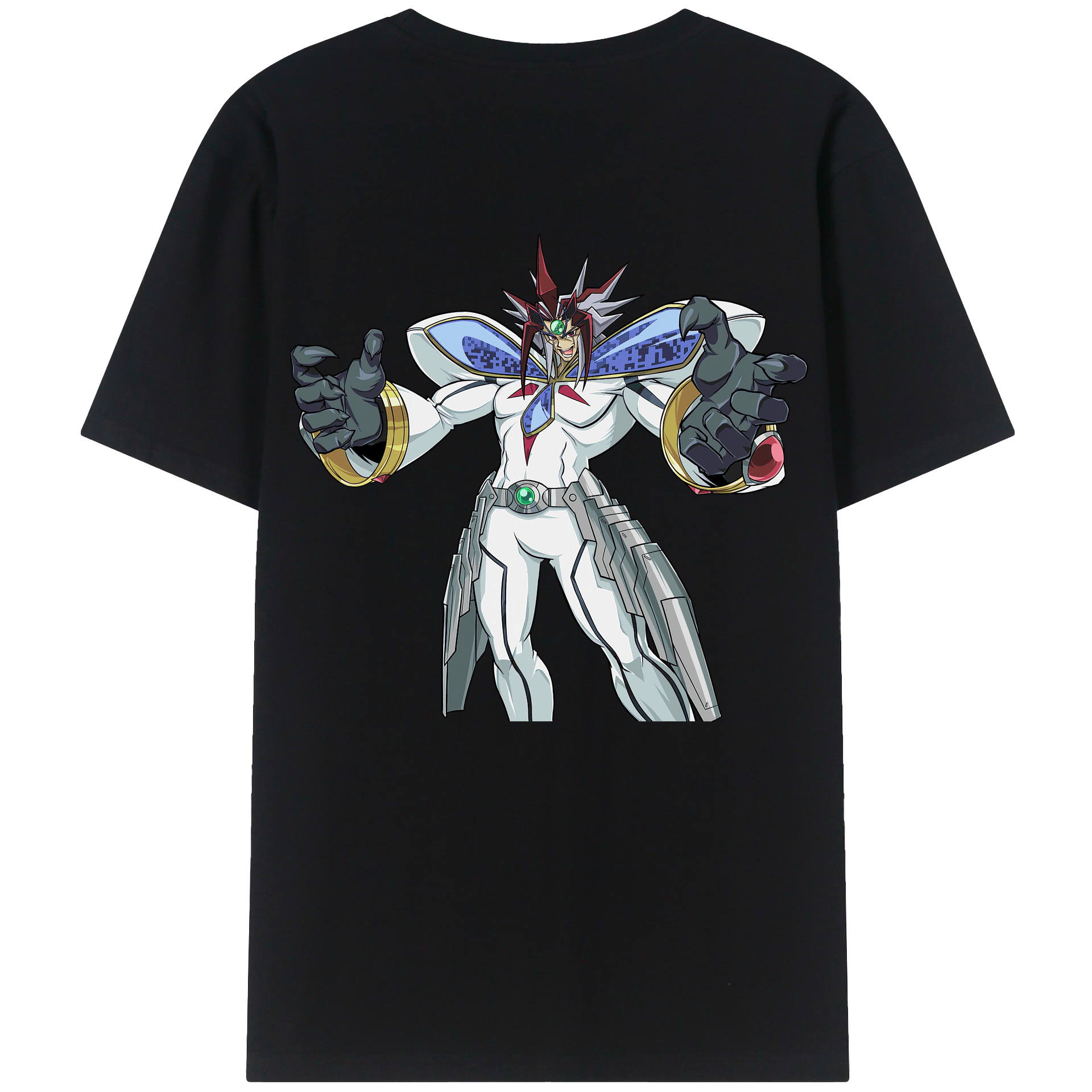 （画像用） 遊☆戯☆王 Yu-Gi-Oh! 綿100％ メンズ半袖Tシャツ（バックプリント） 通気性