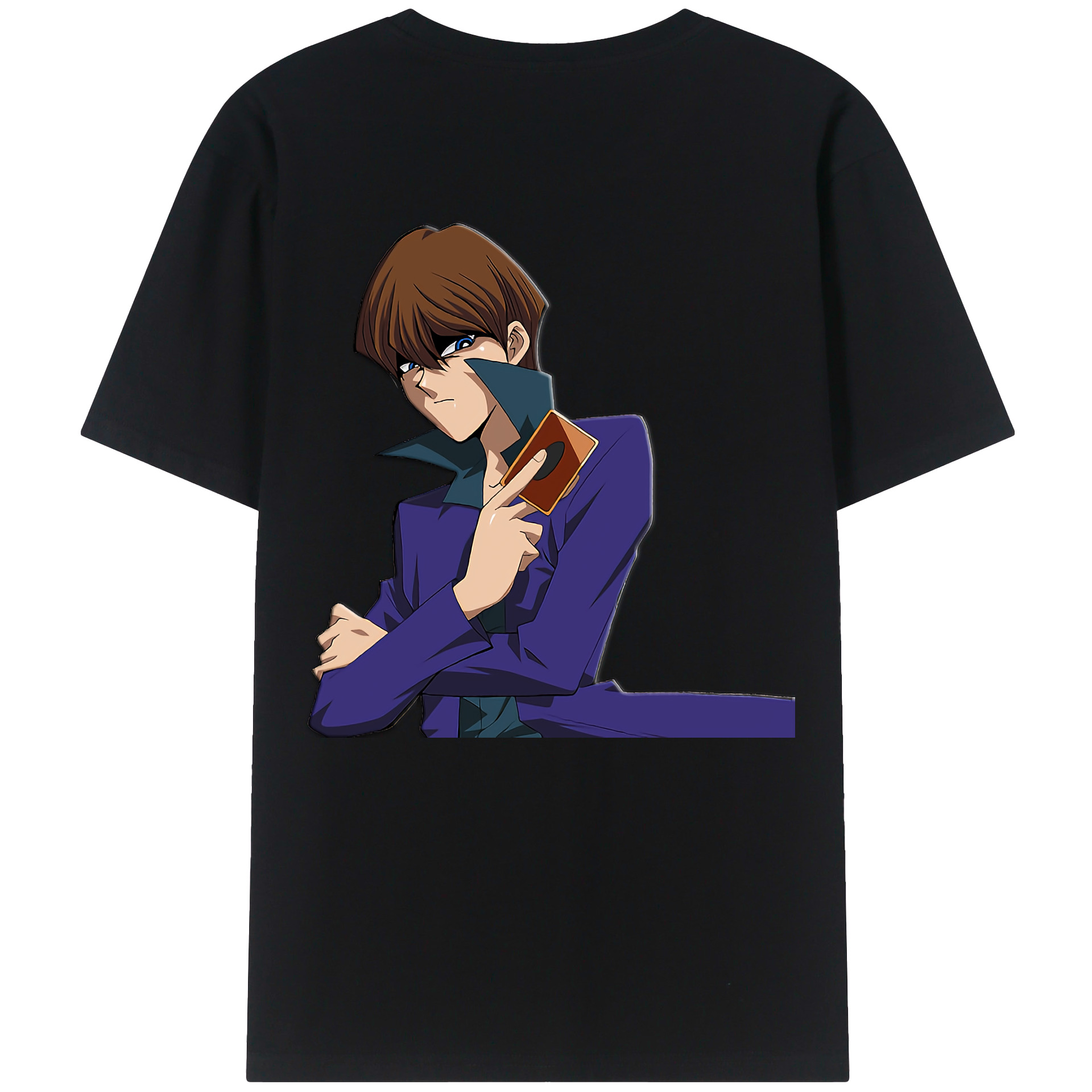 （画像用） 遊☆戯☆王 Yu-Gi-Oh! 綿100％ メンズ半袖Tシャツ（バックプリント） 通気性