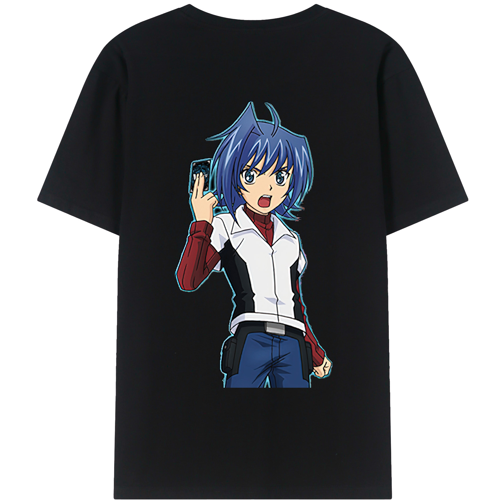 （画像用） 遊☆戯☆王 Yu-Gi-Oh! 綿100％ メンズ半袖Tシャツ（バックプリント） 通気性