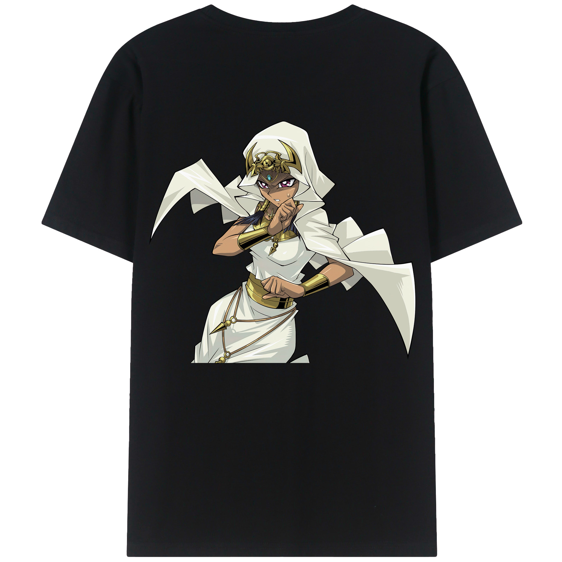 （画像用） 遊☆戯☆王 Yu-Gi-Oh! 綿100％ メンズ半袖Tシャツ（バックプリント） 通気性