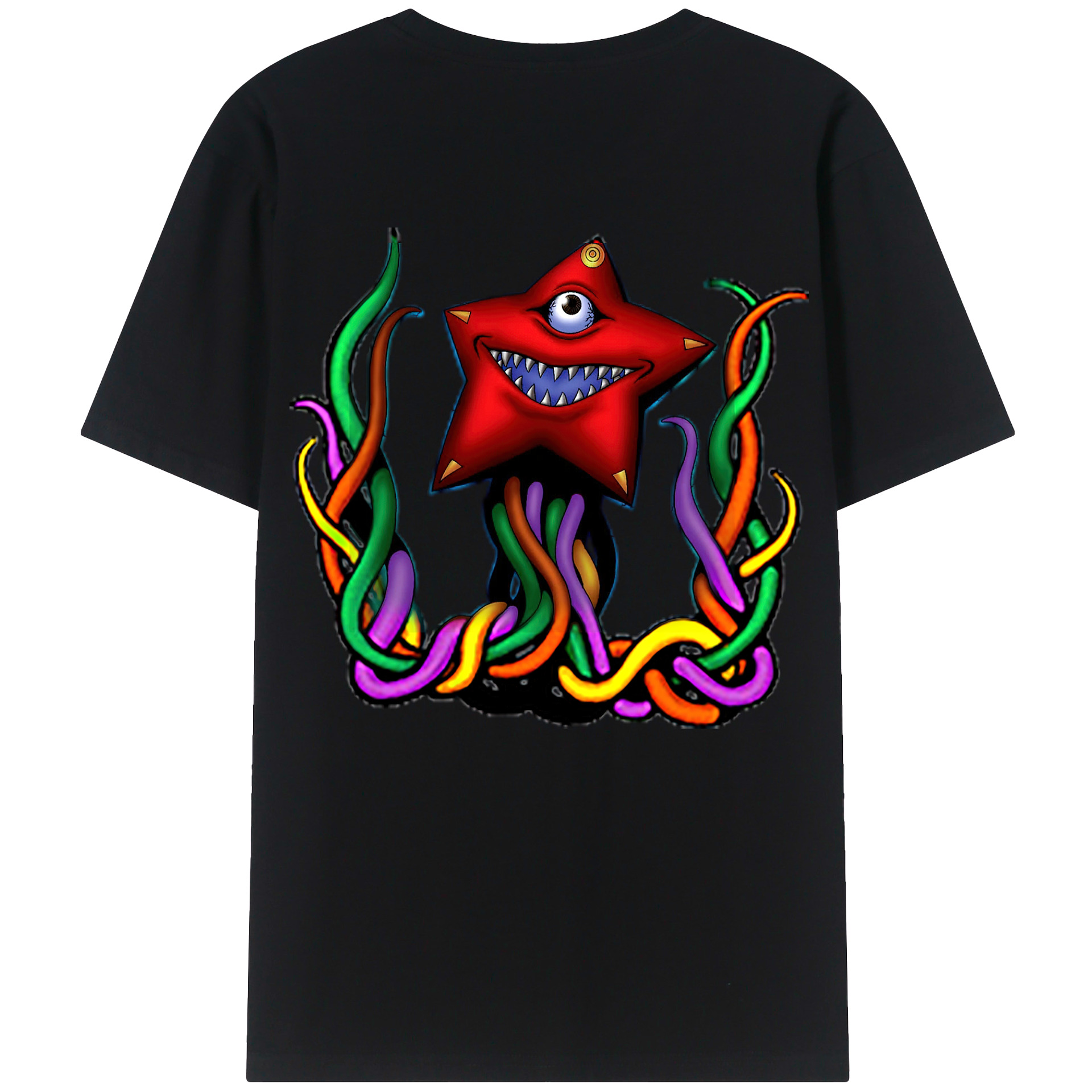 （画像用） 遊☆戯☆王 Yu-Gi-Oh! 綿100％ メンズ半袖Tシャツ（バックプリント） 通気性