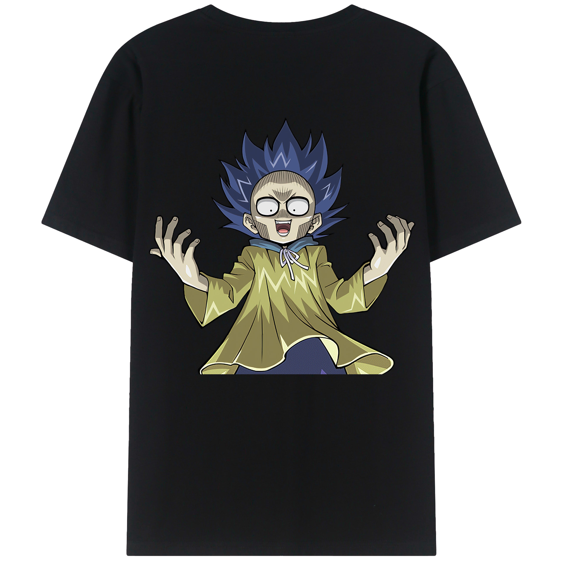 （画像用） 遊☆戯☆王 Yu-Gi-Oh! 綿100％ メンズ半袖Tシャツ（バックプリント） 通気性