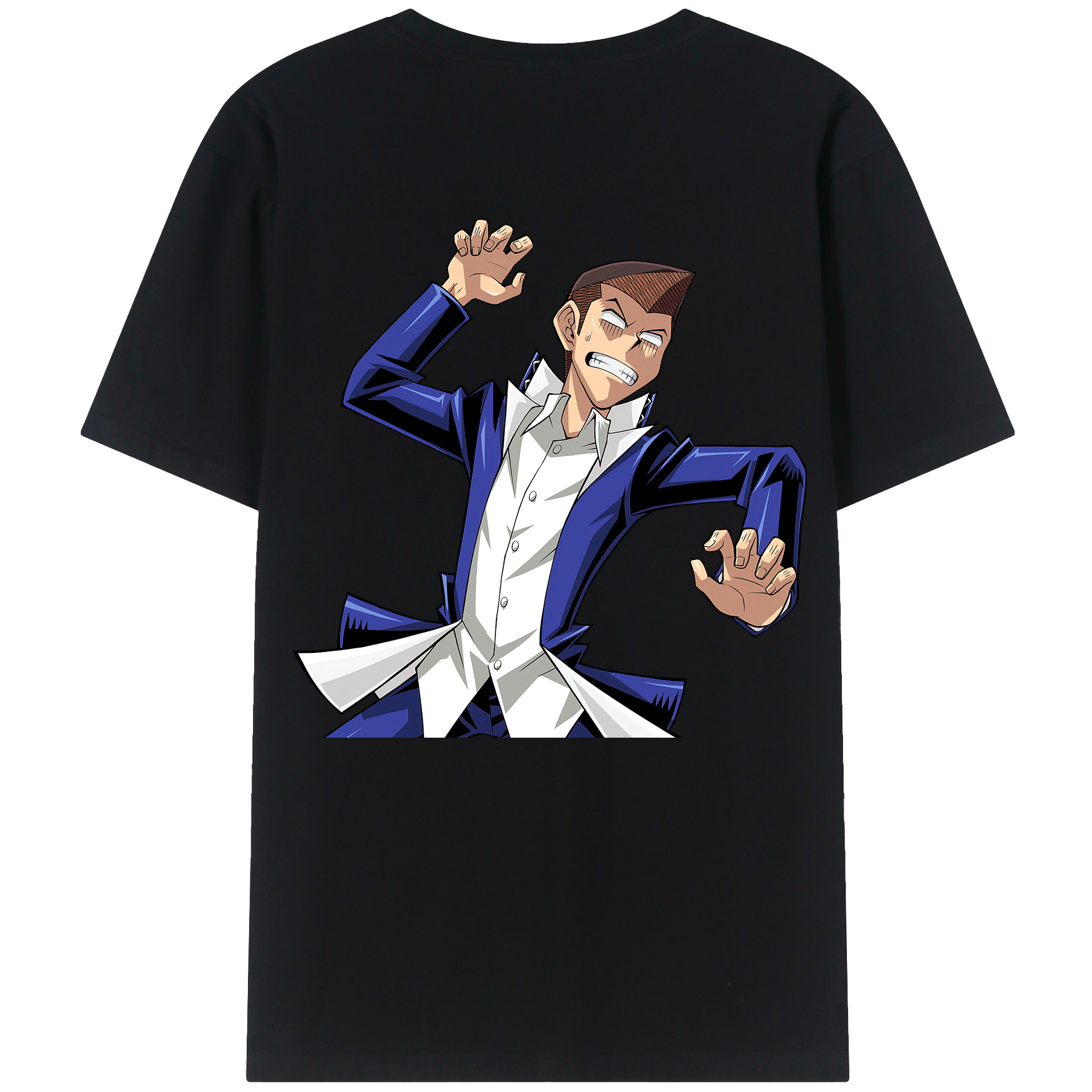 （画像用） 遊☆戯☆王 Yu-Gi-Oh! 綿100％ メンズ半袖Tシャツ（バックプリント） 通気性