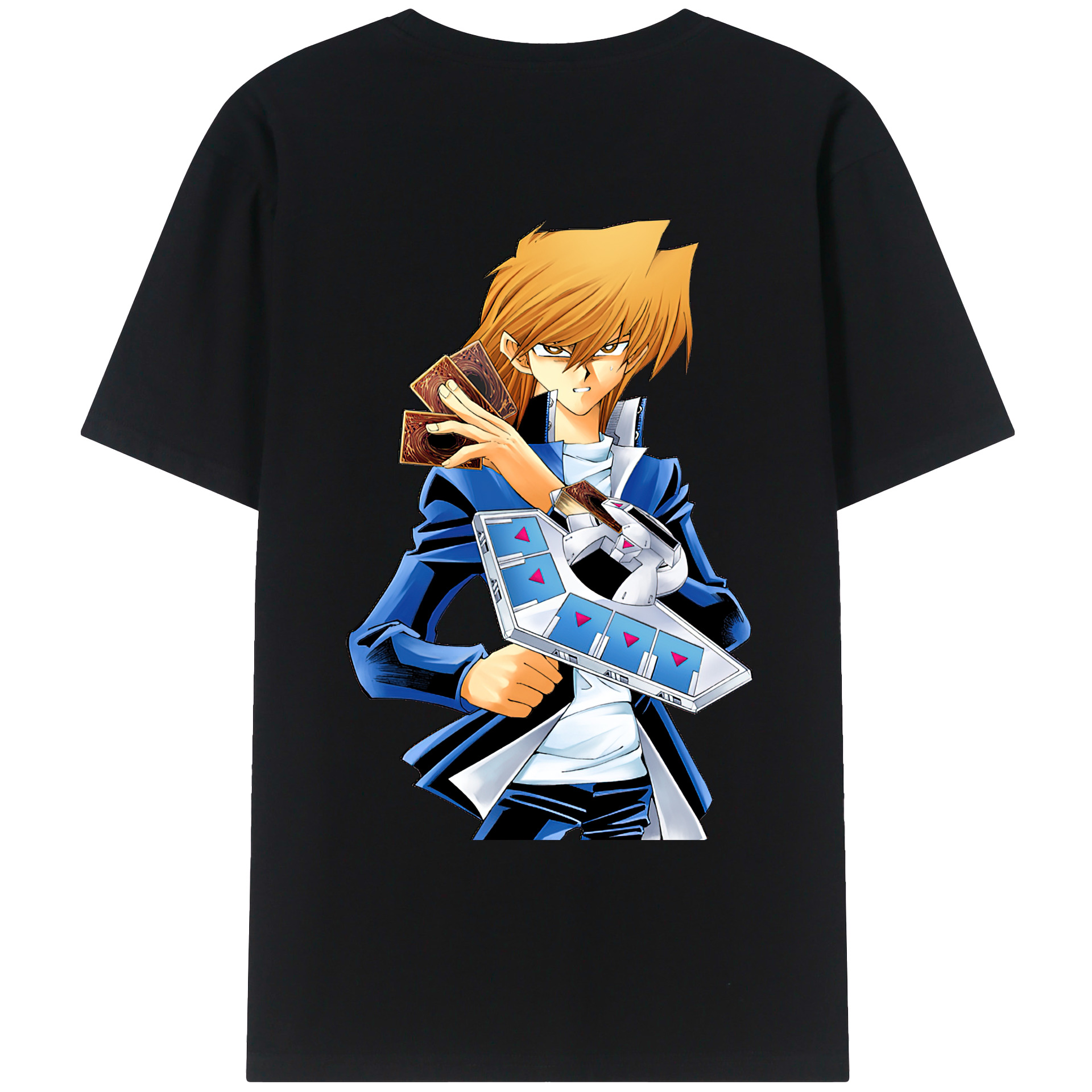 （画像用） 遊☆戯☆王 Yu-Gi-Oh! 綿100％ メンズ半袖Tシャツ（バックプリント） 通気性