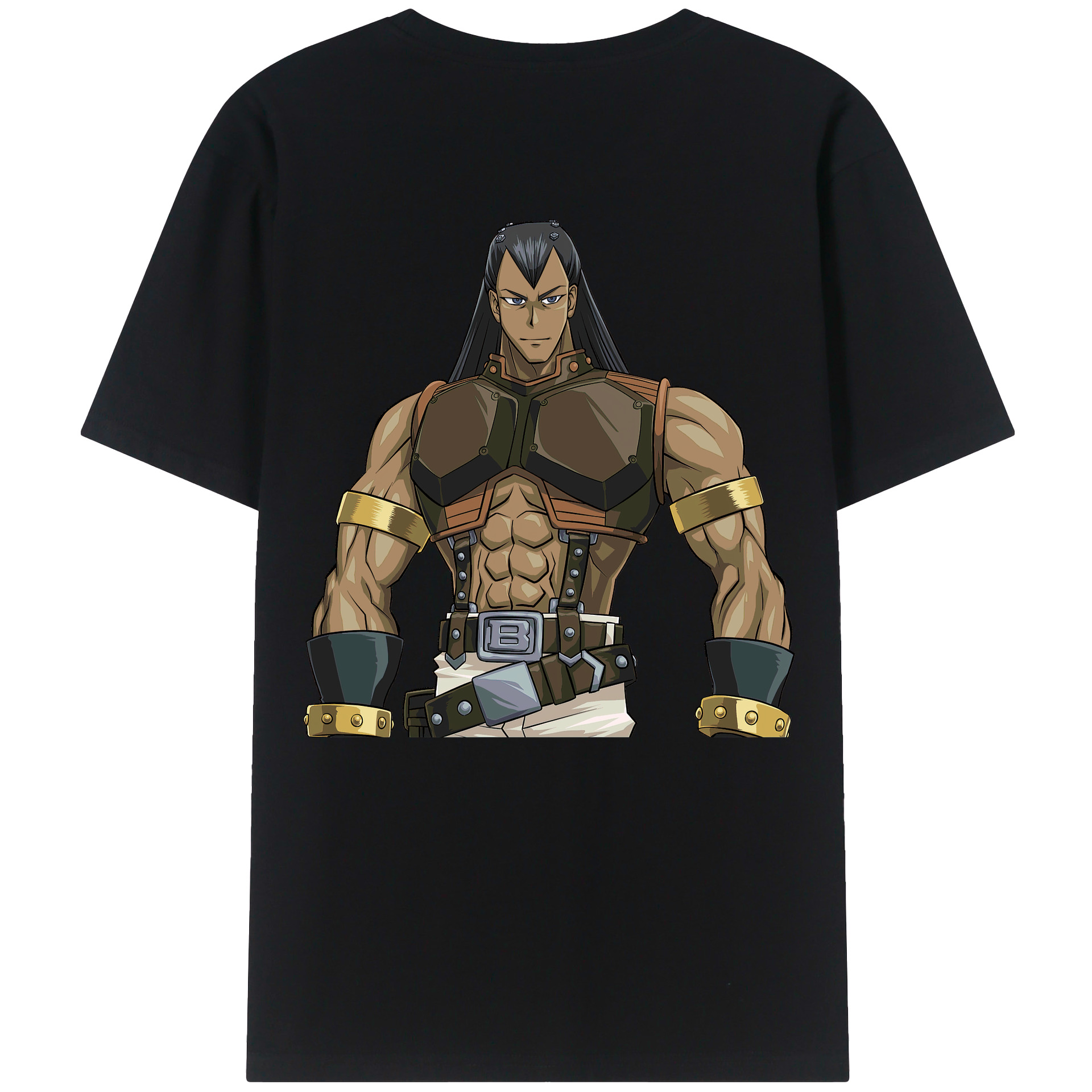 （画像用） 遊☆戯☆王 Yu-Gi-Oh! 綿100％ メンズ半袖Tシャツ（バックプリント） 通気性