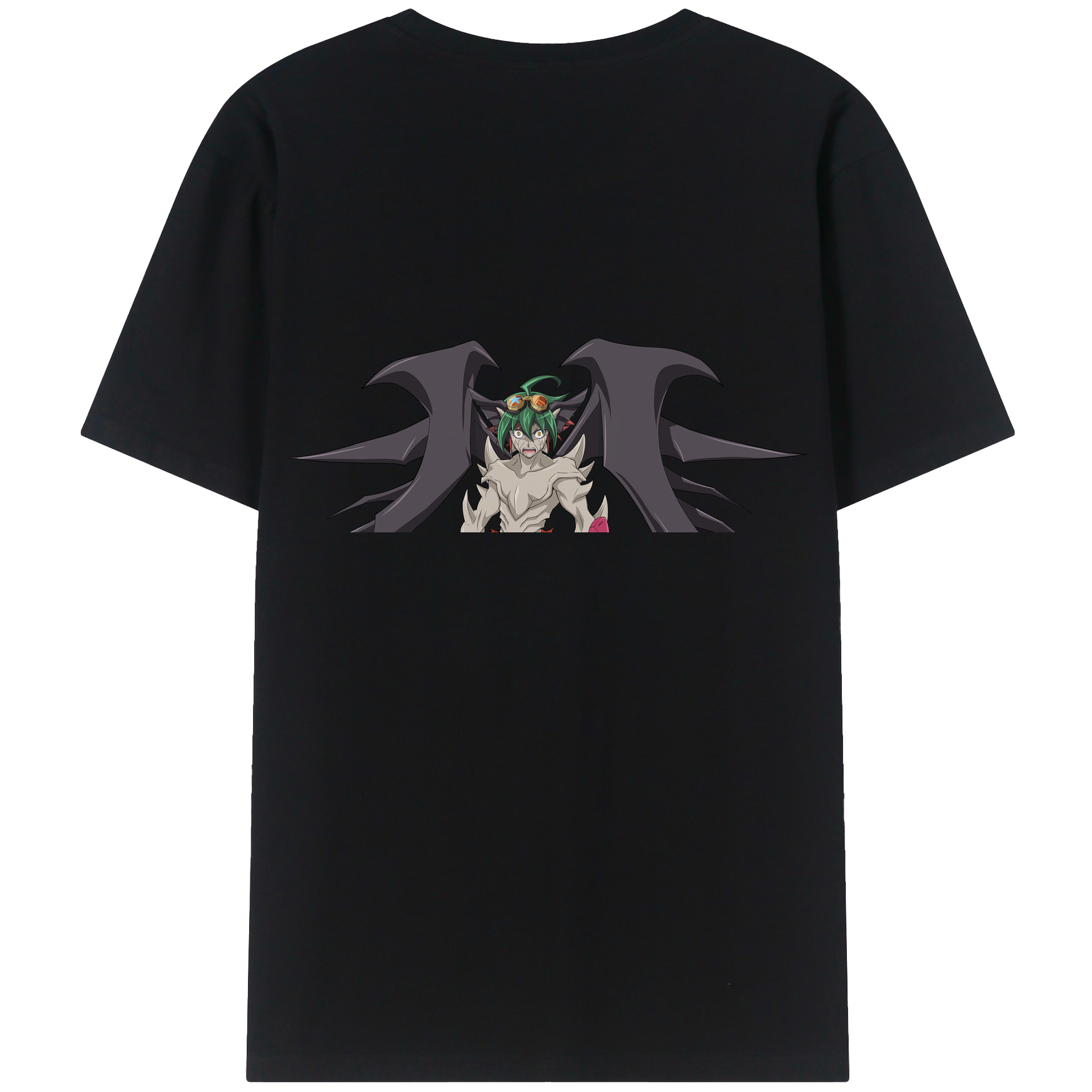 （画像用） 遊☆戯☆王 Yu-Gi-Oh! 綿100％ メンズ半袖Tシャツ（バックプリント） 通気性