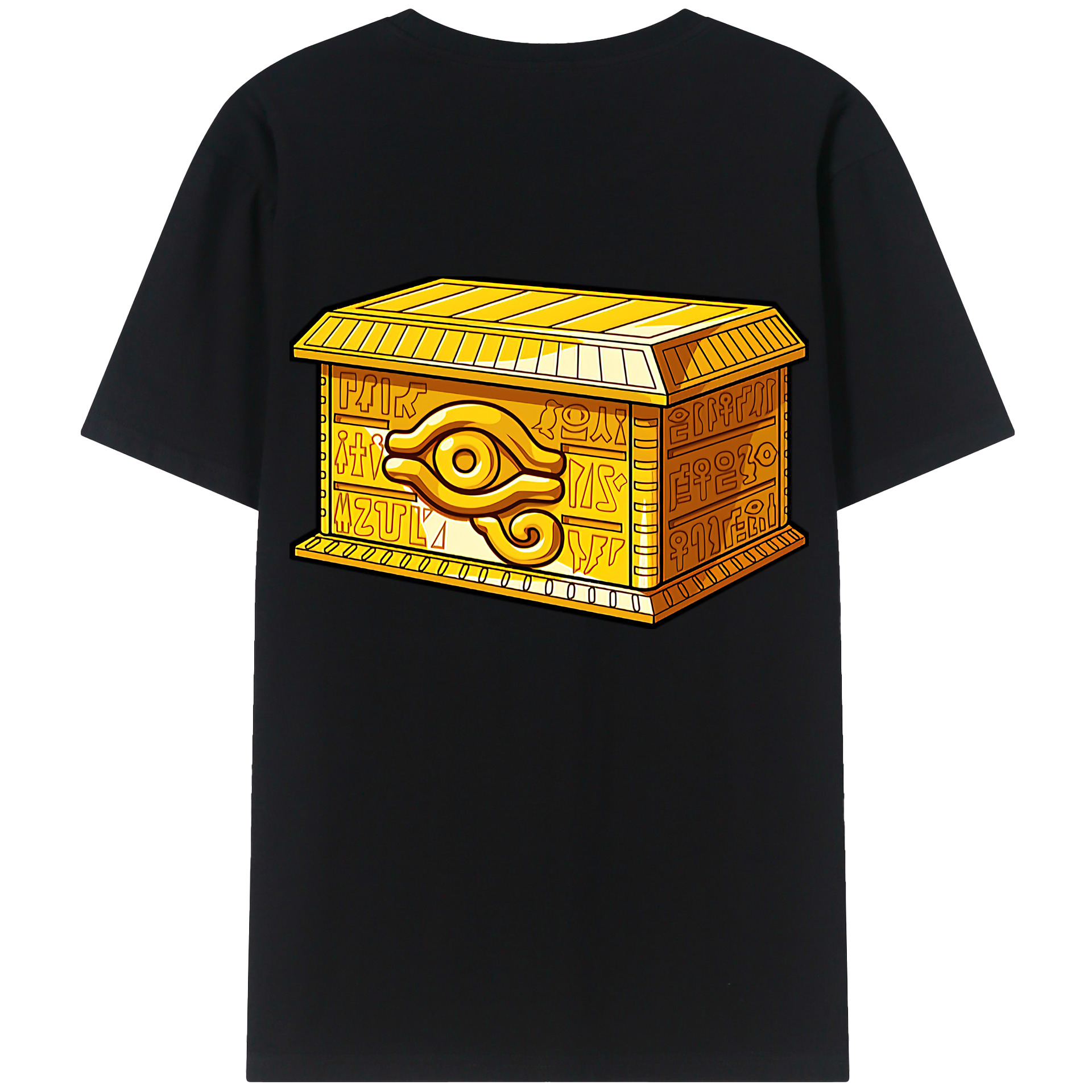 （画像用） 遊☆戯☆王 Yu-Gi-Oh! 綿100％ メンズ半袖Tシャツ（バックプリント） 通気性