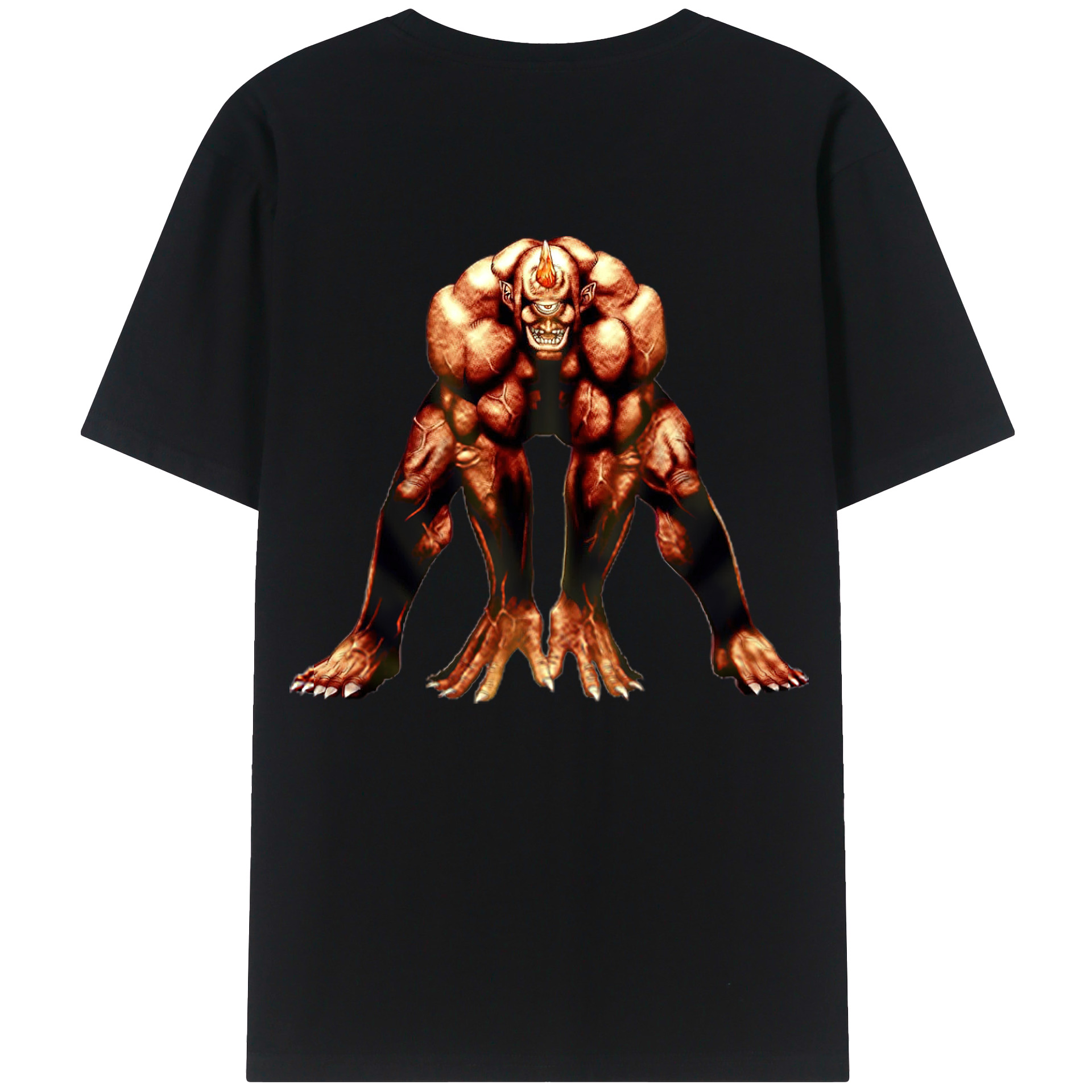 （画像用） 遊☆戯☆王 Yu-Gi-Oh! 綿100％ メンズ半袖Tシャツ（バックプリント） 通気性