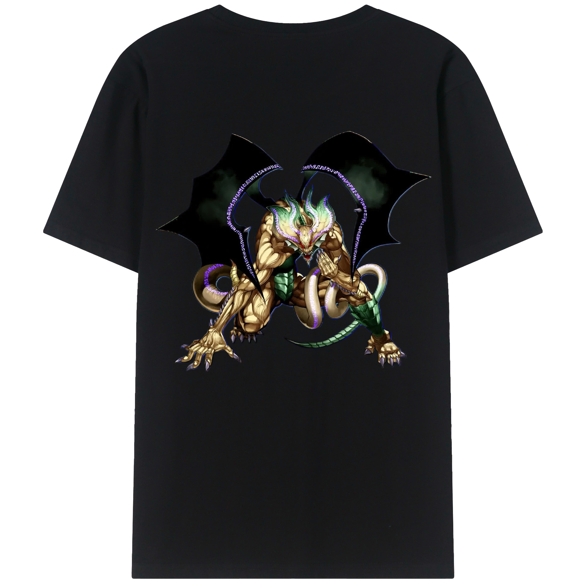 （画像用） 遊☆戯☆王 Yu-Gi-Oh! 綿100％ メンズ半袖Tシャツ（バックプリント） 通気性