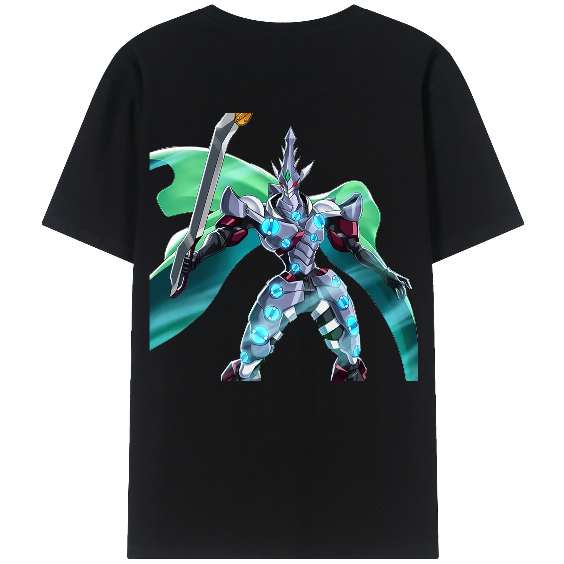 （画像用） 遊☆戯☆王 Yu-Gi-Oh! 綿100％ メンズ半袖Tシャツ（バックプリント） 通気性