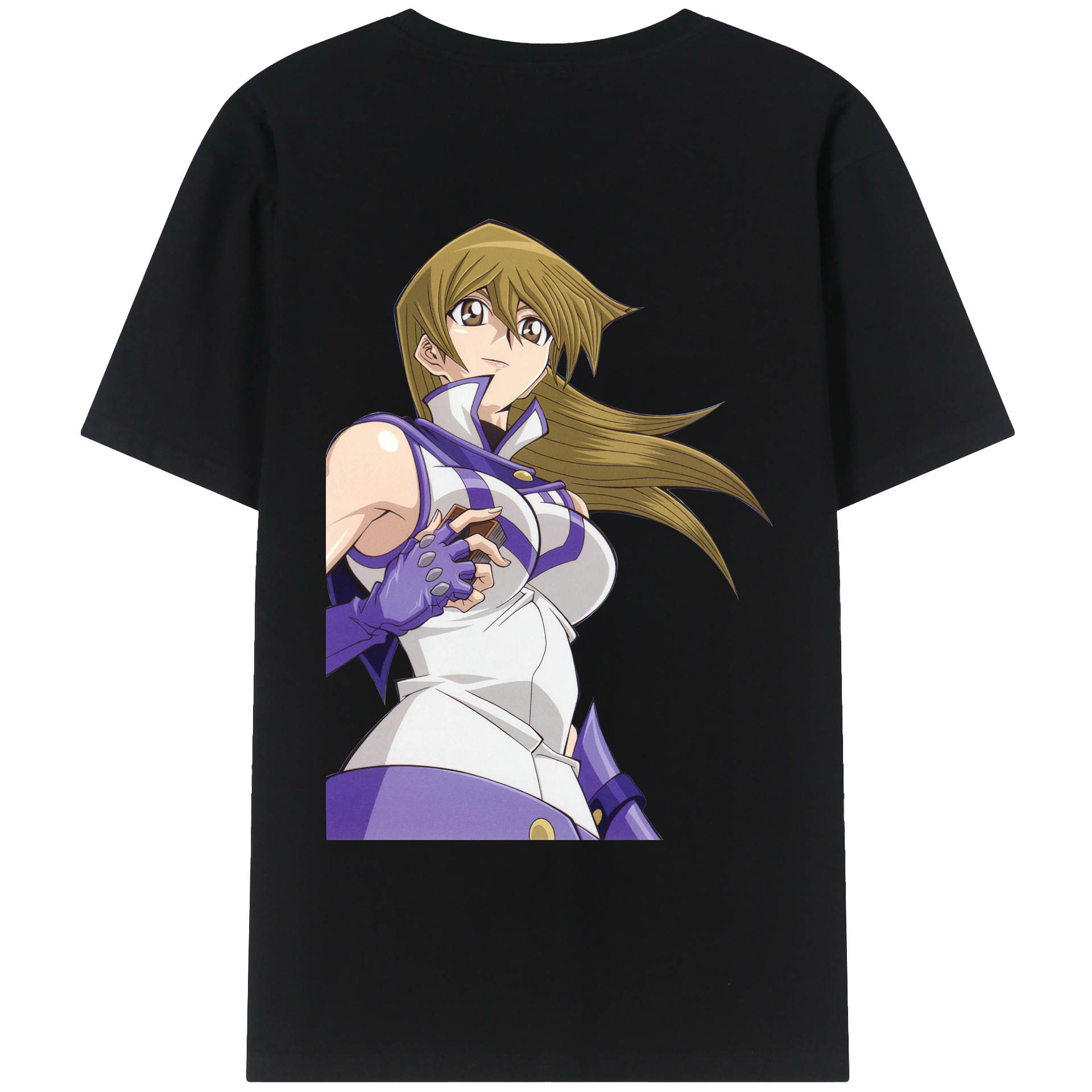 （画像用） 遊☆戯☆王 Yu-Gi-Oh! 綿100％ メンズ半袖Tシャツ（バックプリント） 通気性