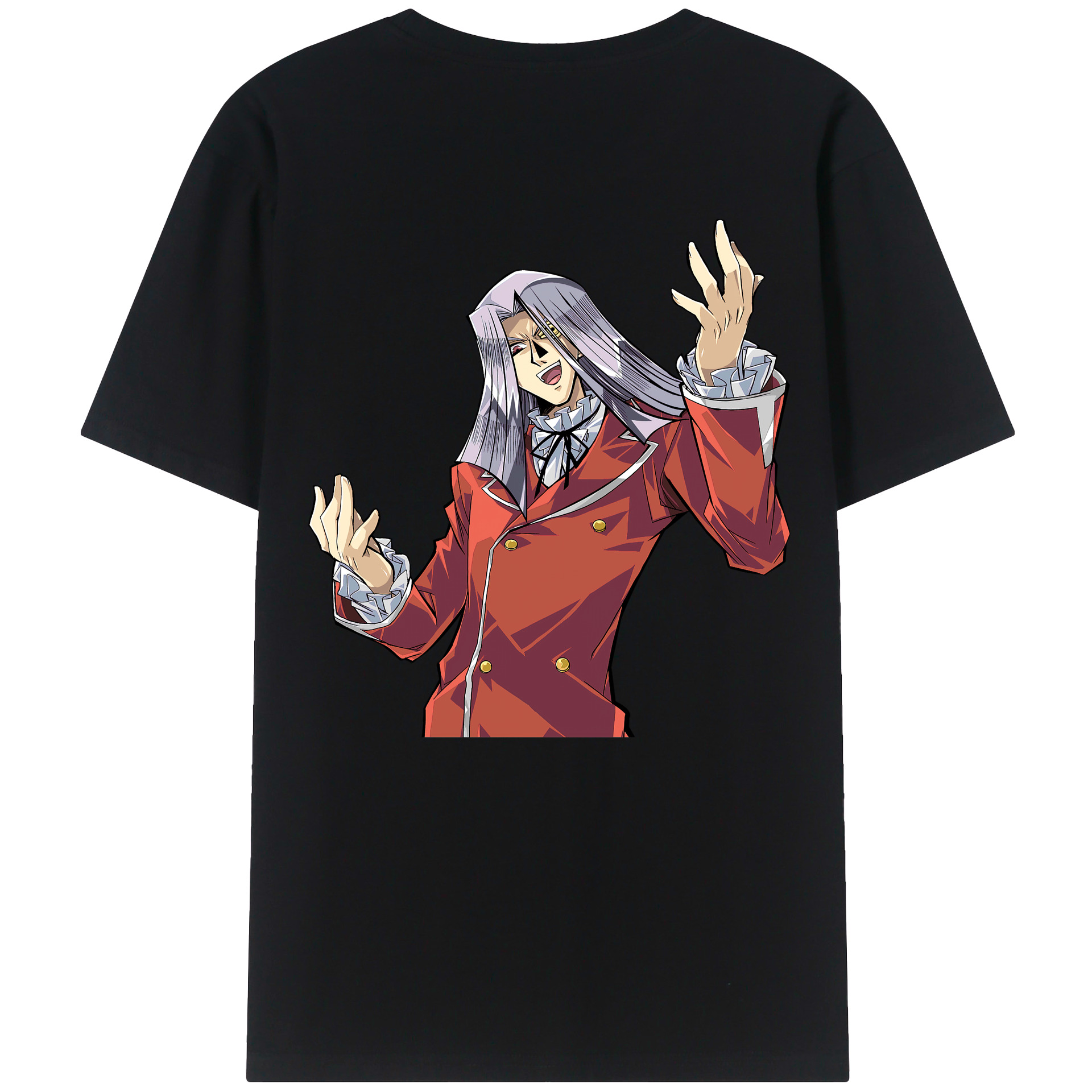 （画像用） 遊☆戯☆王 Yu-Gi-Oh! 綿100％ メンズ半袖Tシャツ（バックプリント） 通気性