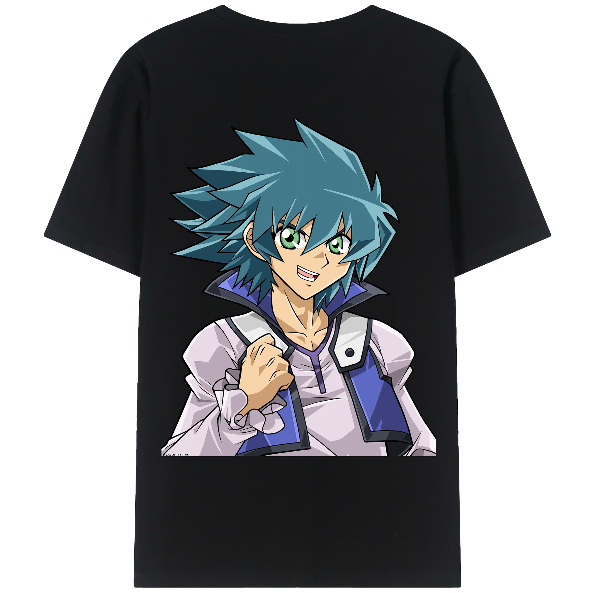 （画像用） 遊☆戯☆王 Yu-Gi-Oh! 綿100％ メンズ半袖Tシャツ（バックプリント） 通気性