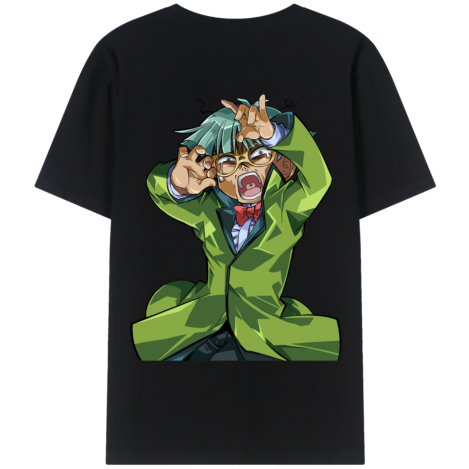 （画像用） 遊☆戯☆王 Yu-Gi-Oh! 綿100％ メンズ半袖Tシャツ（バックプリント） 通気性