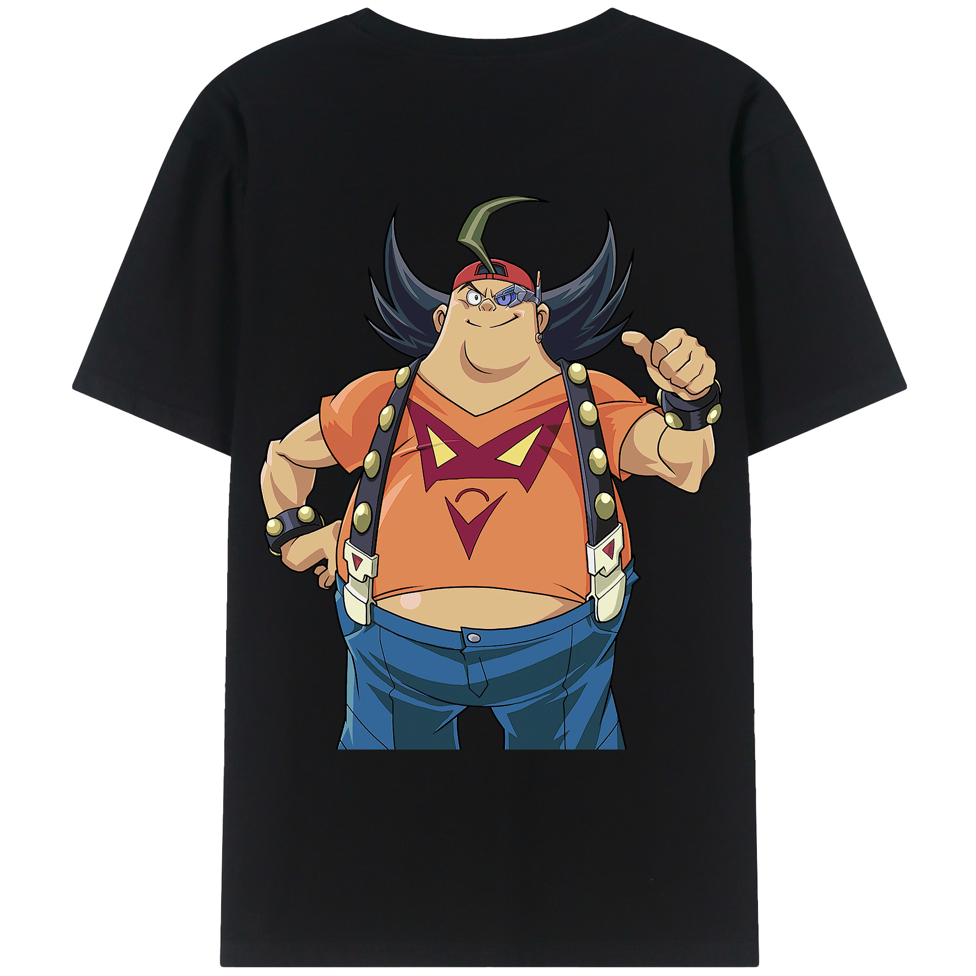 （画像用） 遊☆戯☆王 Yu-Gi-Oh! 綿100％ メンズ半袖Tシャツ（バックプリント） 通気性