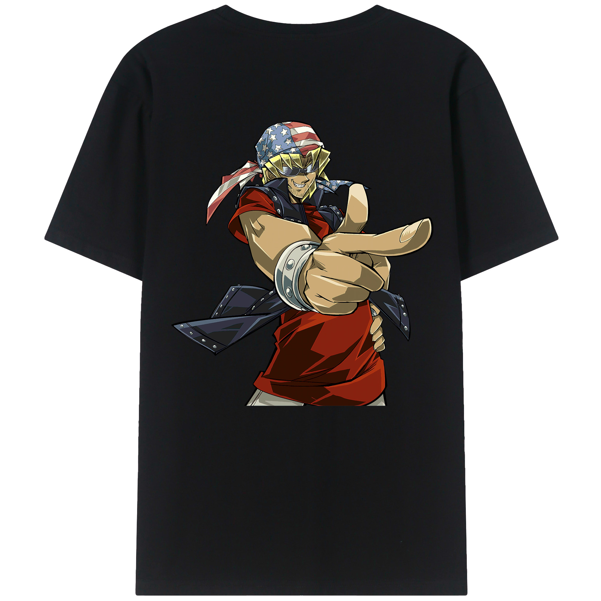 （画像用） 遊☆戯☆王 Yu-Gi-Oh! 綿100％ メンズ半袖Tシャツ（バックプリント） 通気性