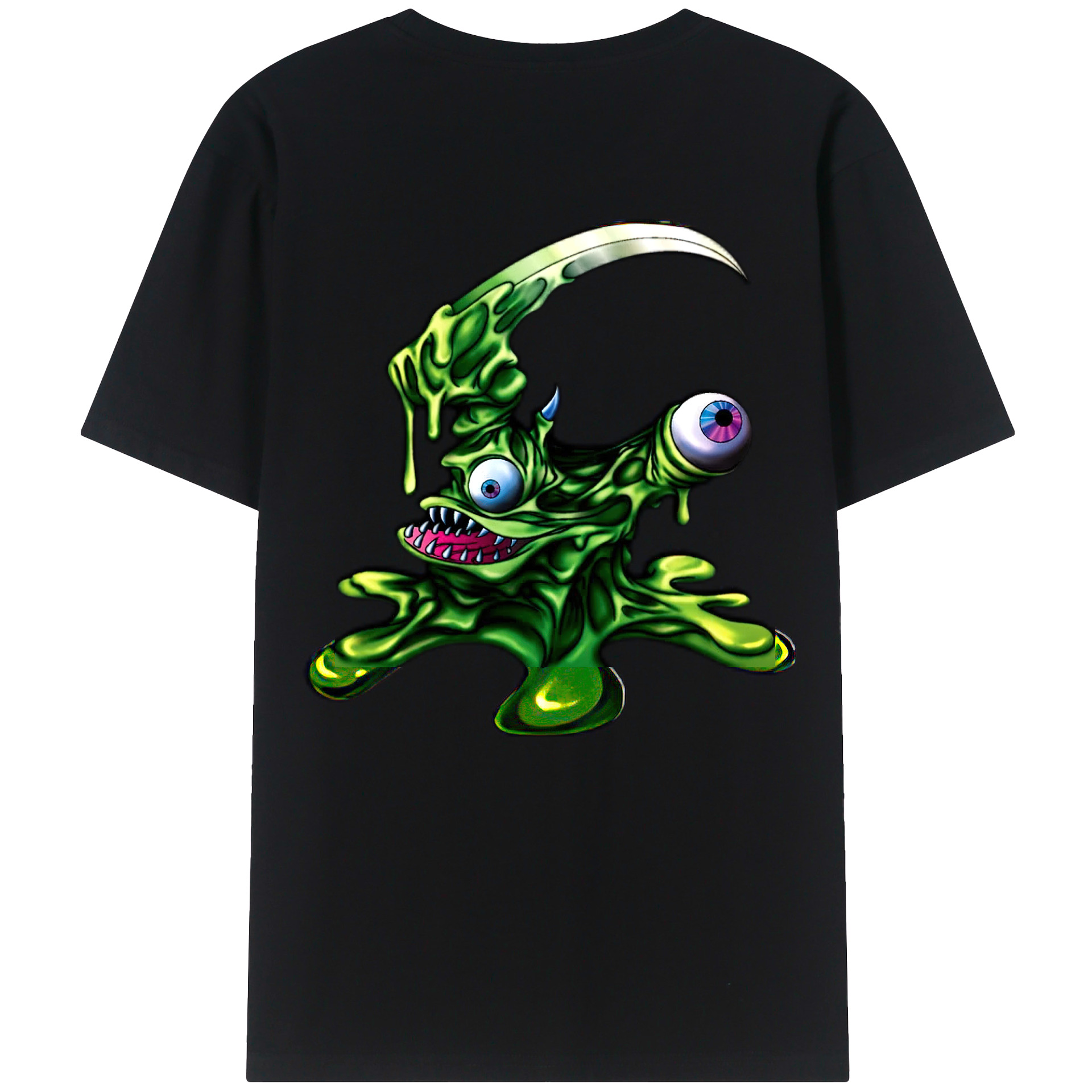 （画像用） 遊☆戯☆王 Yu-Gi-Oh! 綿100％ メンズ半袖Tシャツ（バックプリント） 通気性
