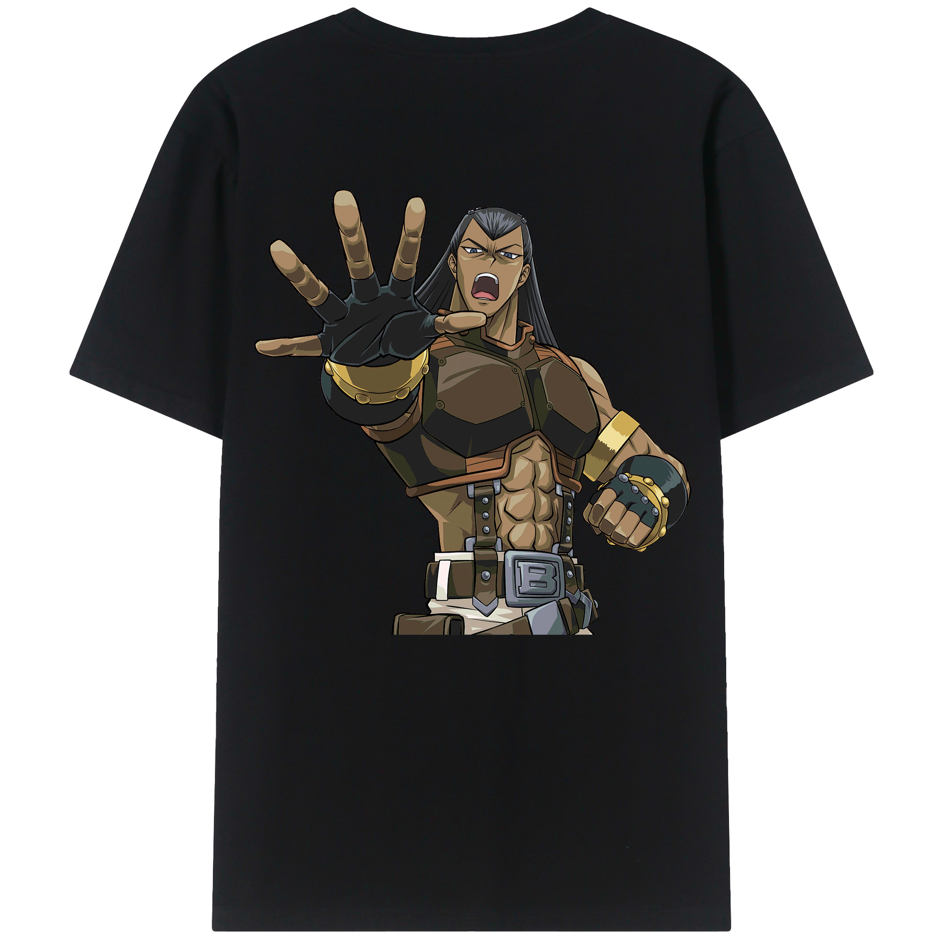 （画像用） 遊☆戯☆王 Yu-Gi-Oh! 綿100％ メンズ半袖Tシャツ（バックプリント） 通気性